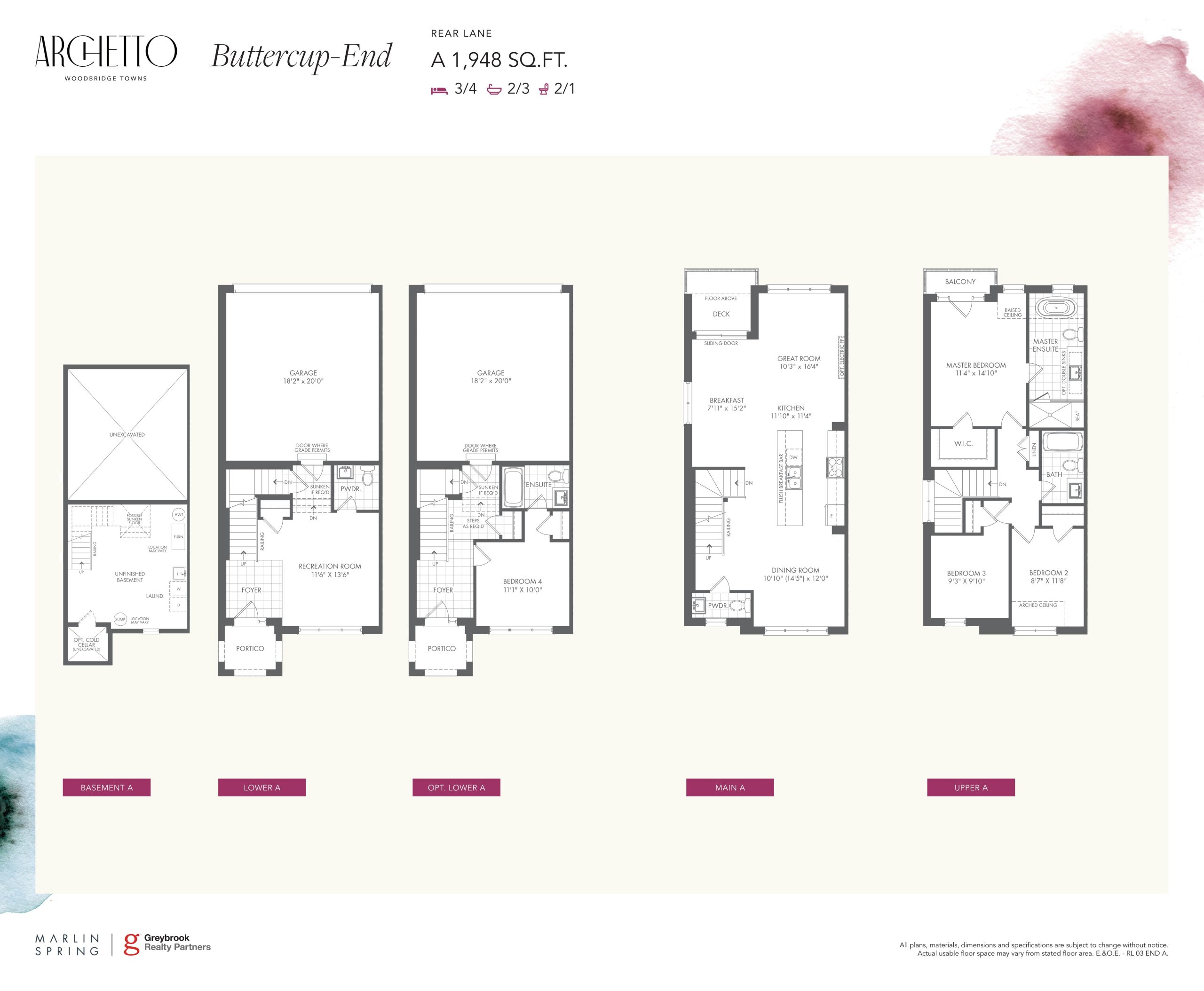 Buttercup-End A floor plan