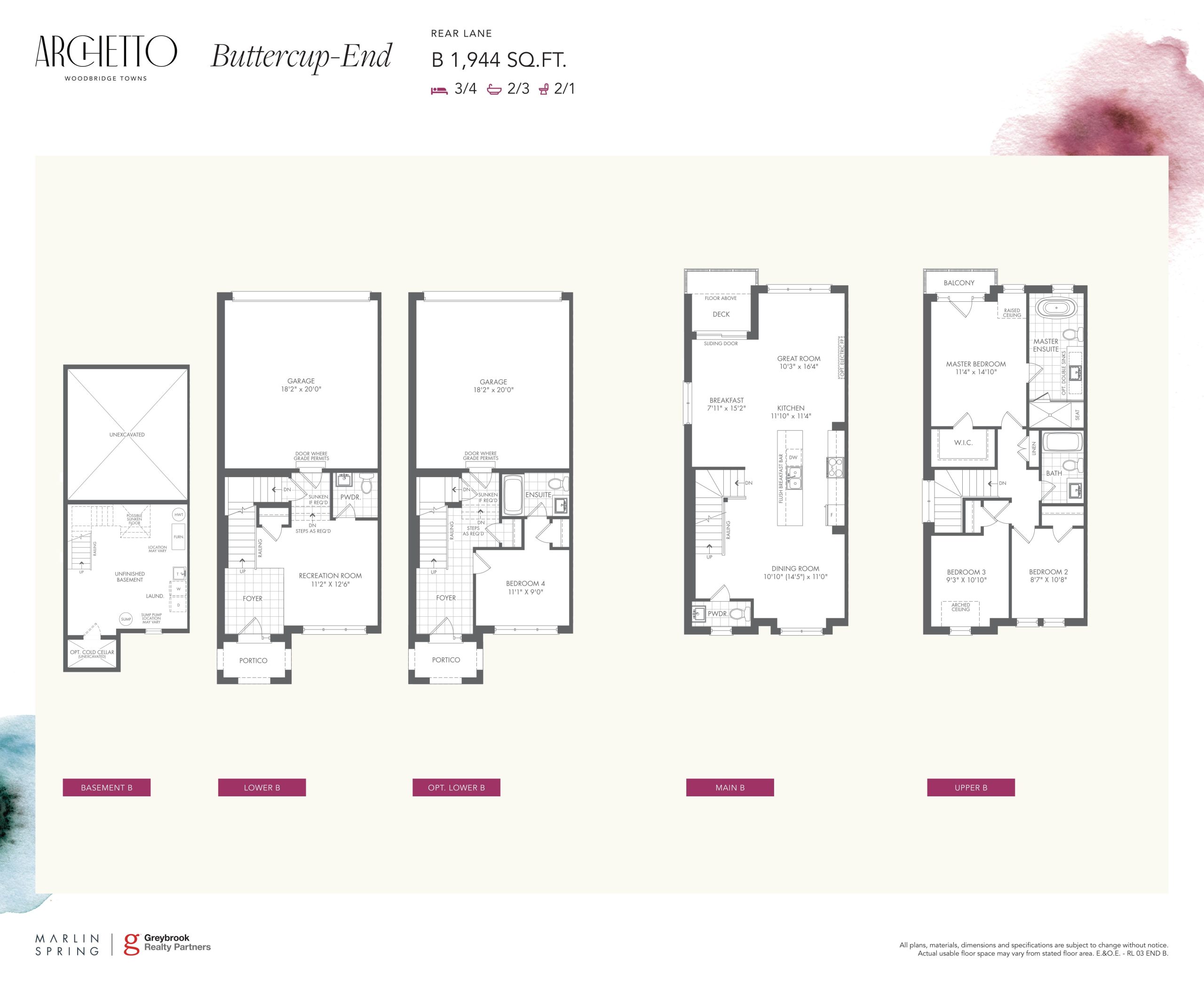 Buttercup-End B floor plan