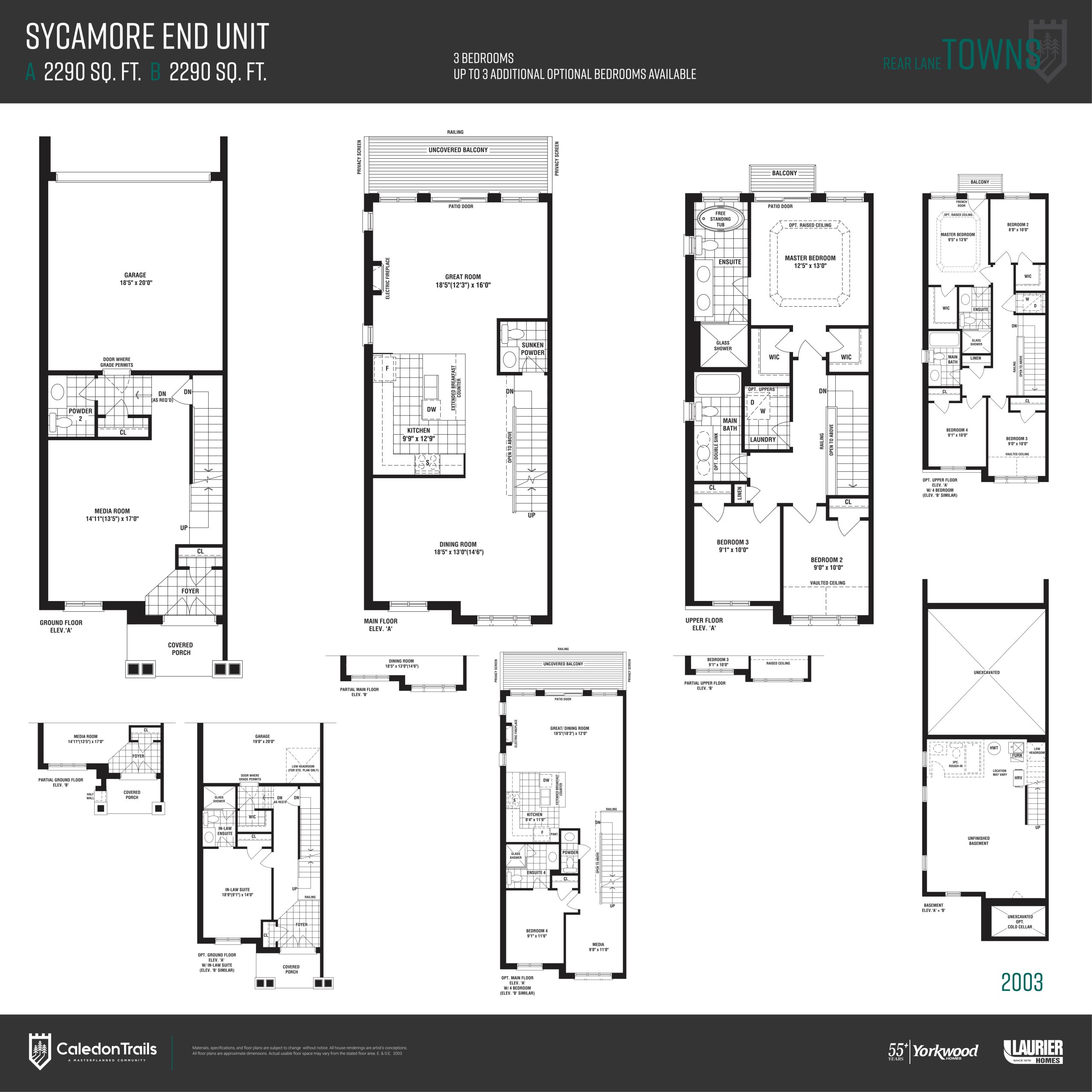 Sycamore End Unit floor plan