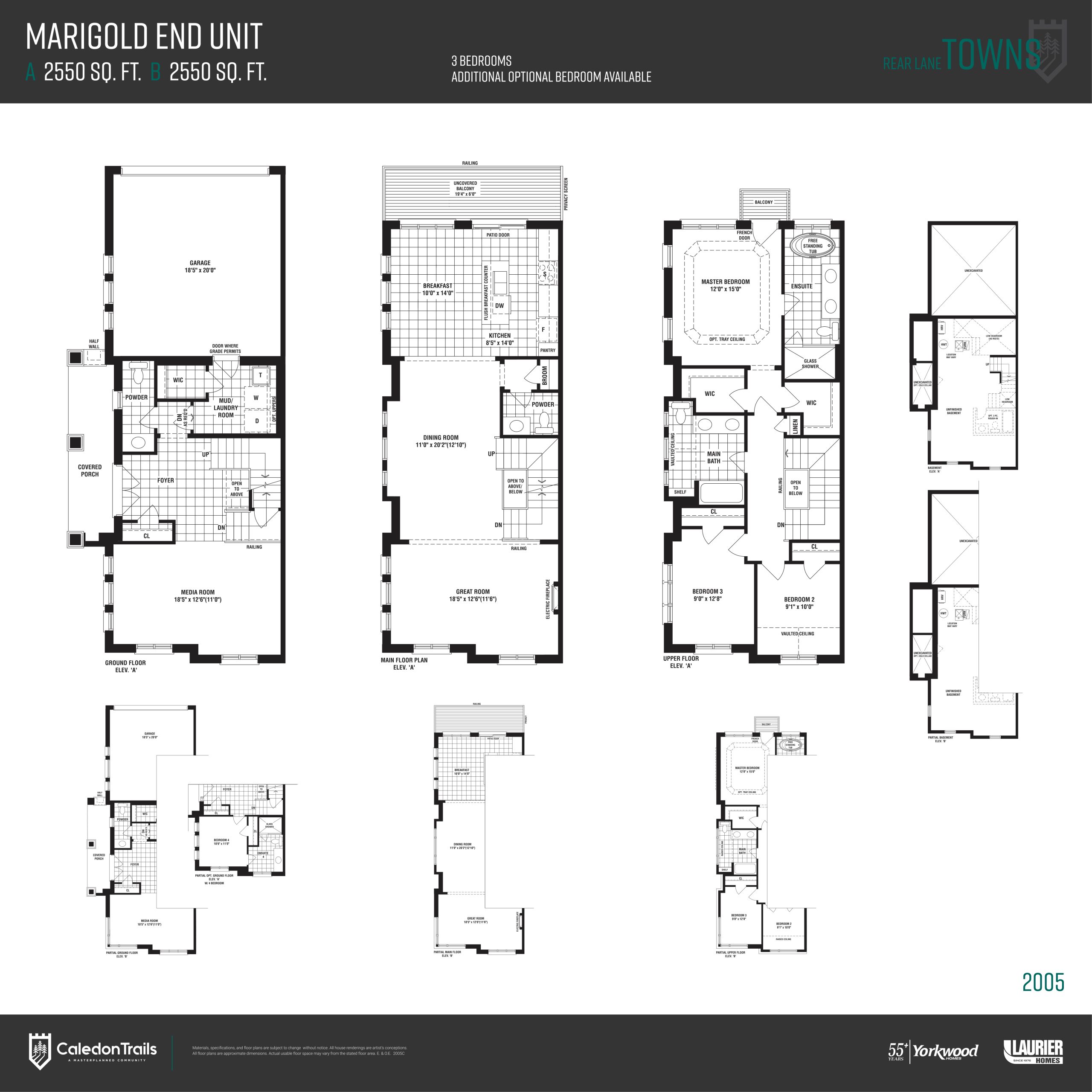 Marigold End Unit floor plan