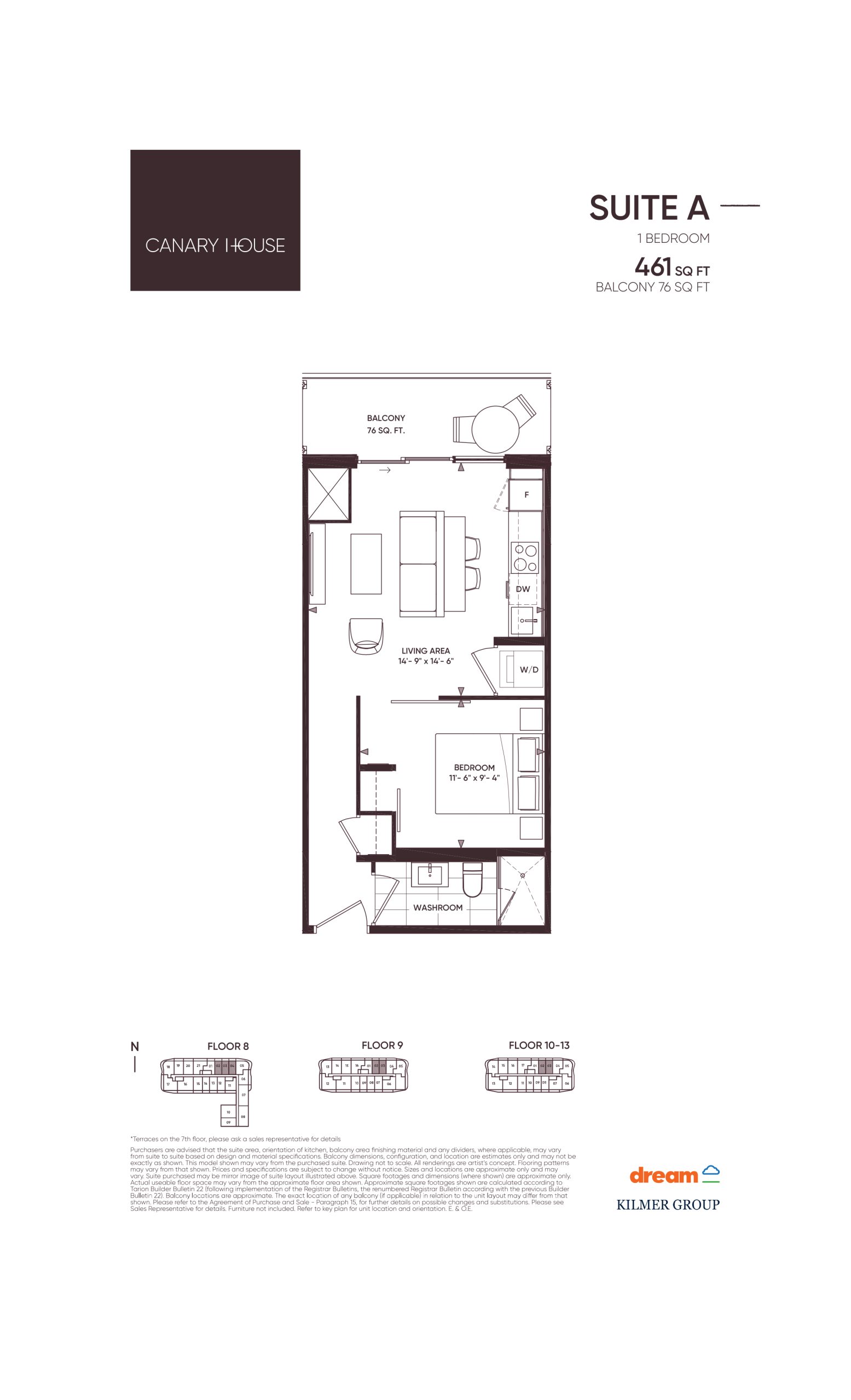 Suite A floor plan