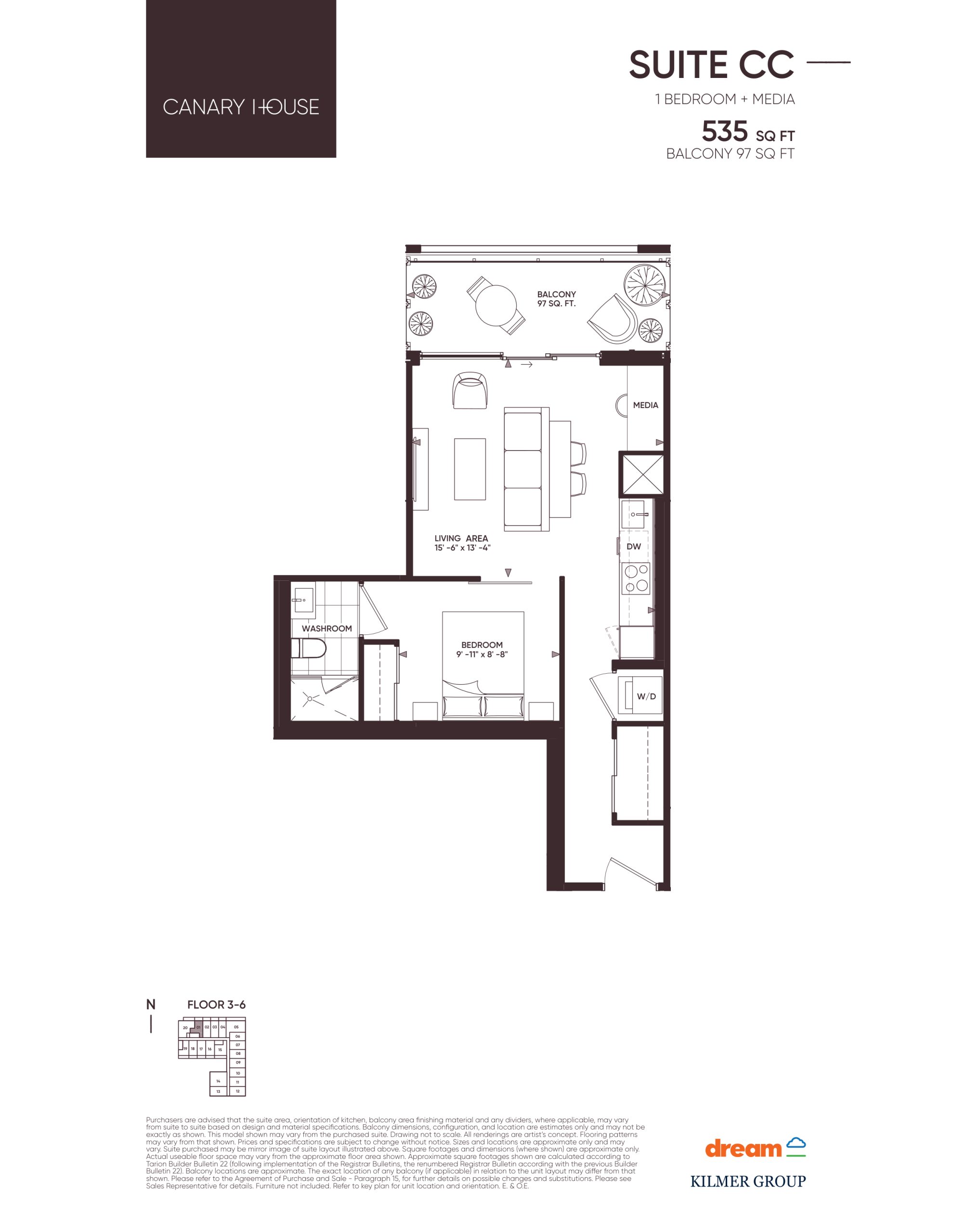Suite CC floor plan