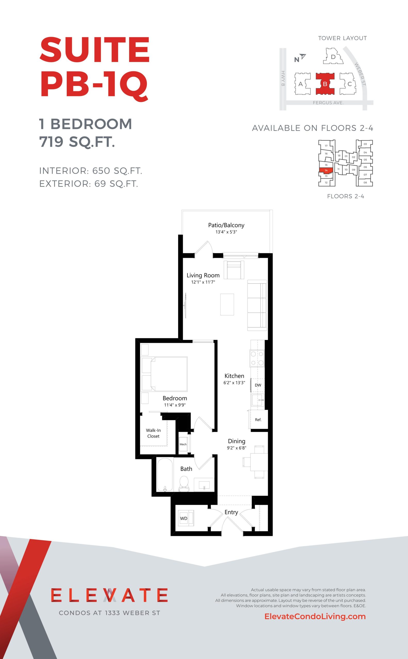 Suite PB-1Q floor plan
