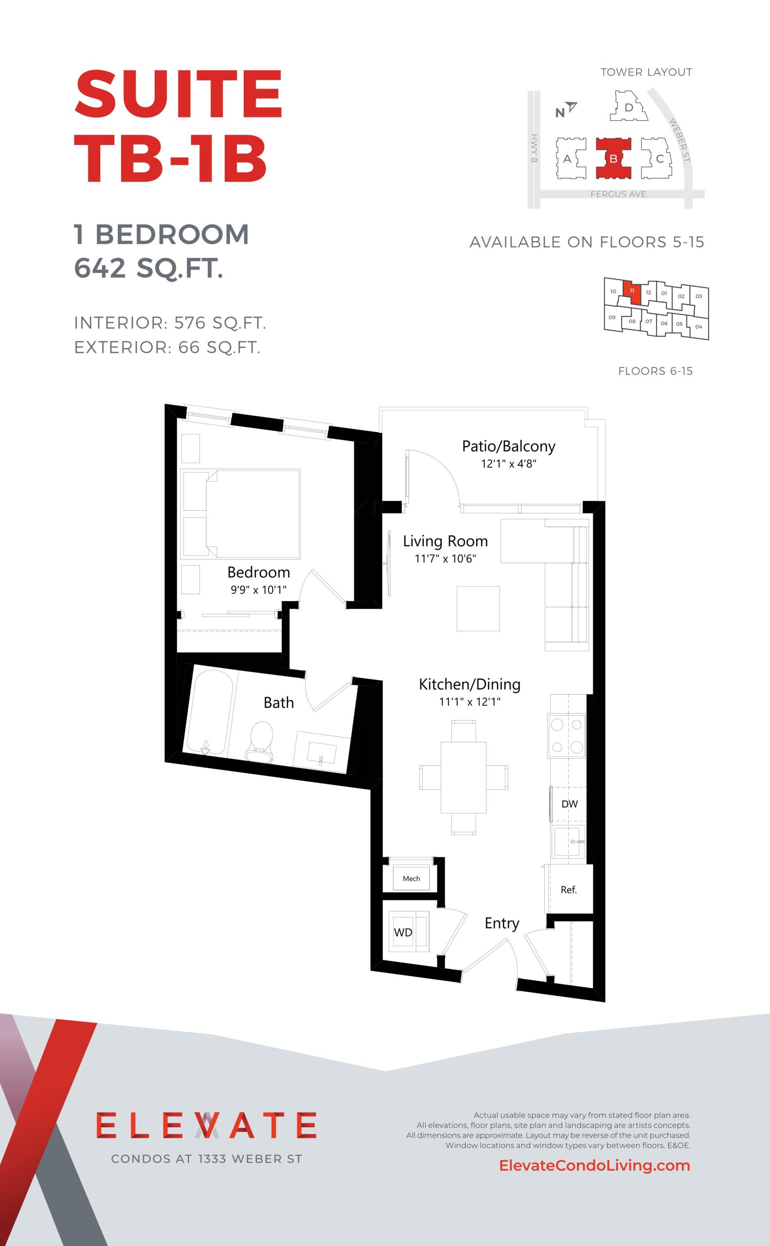 Suite TB-1B floor plan