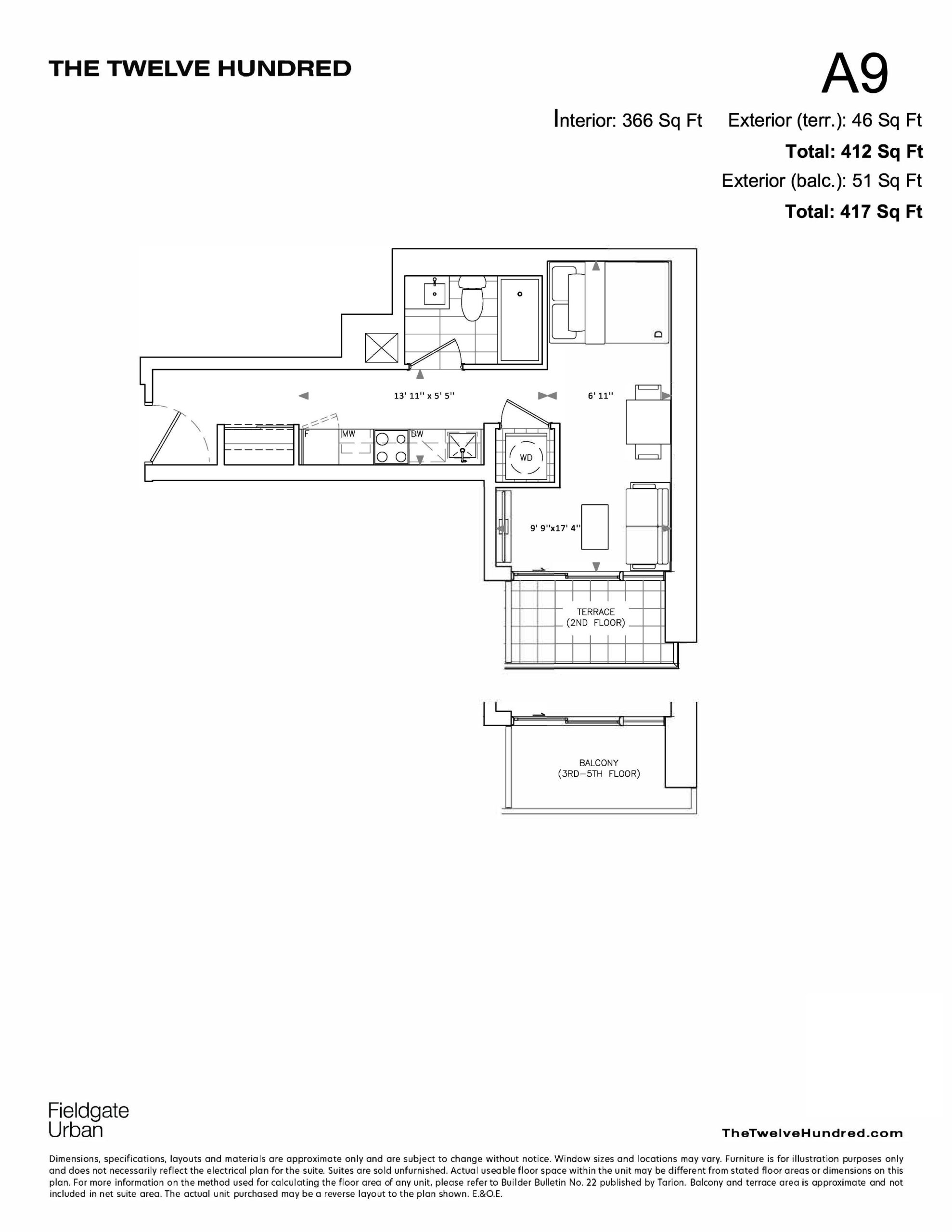 A9 floor plan