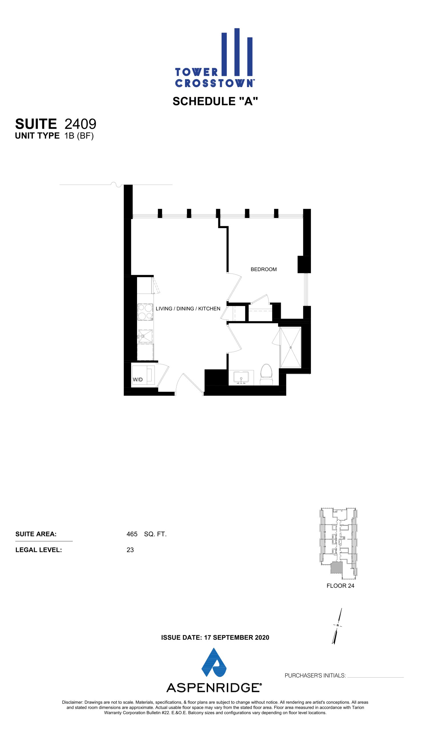 Suite 2409 - IB (BF) floor plan