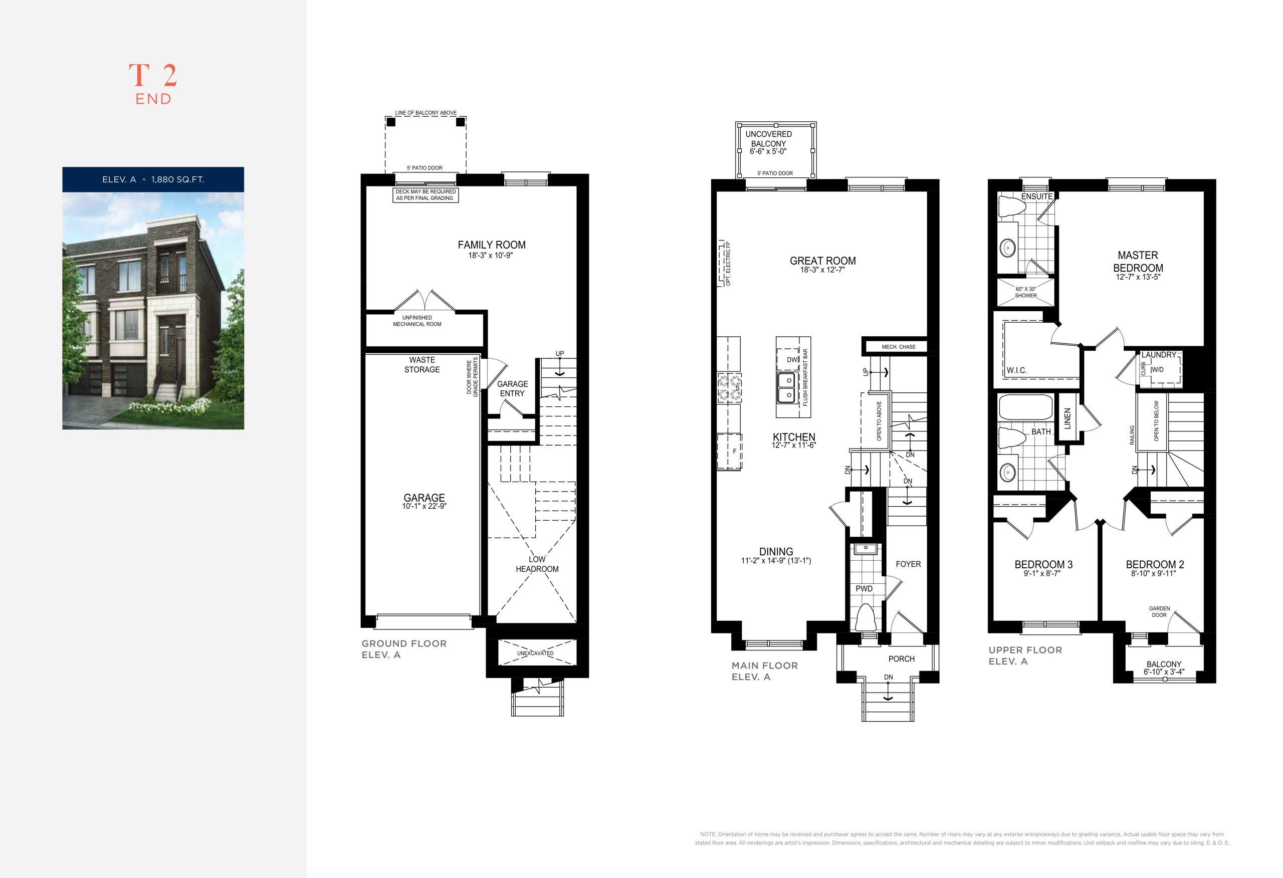 T2 End floor plan