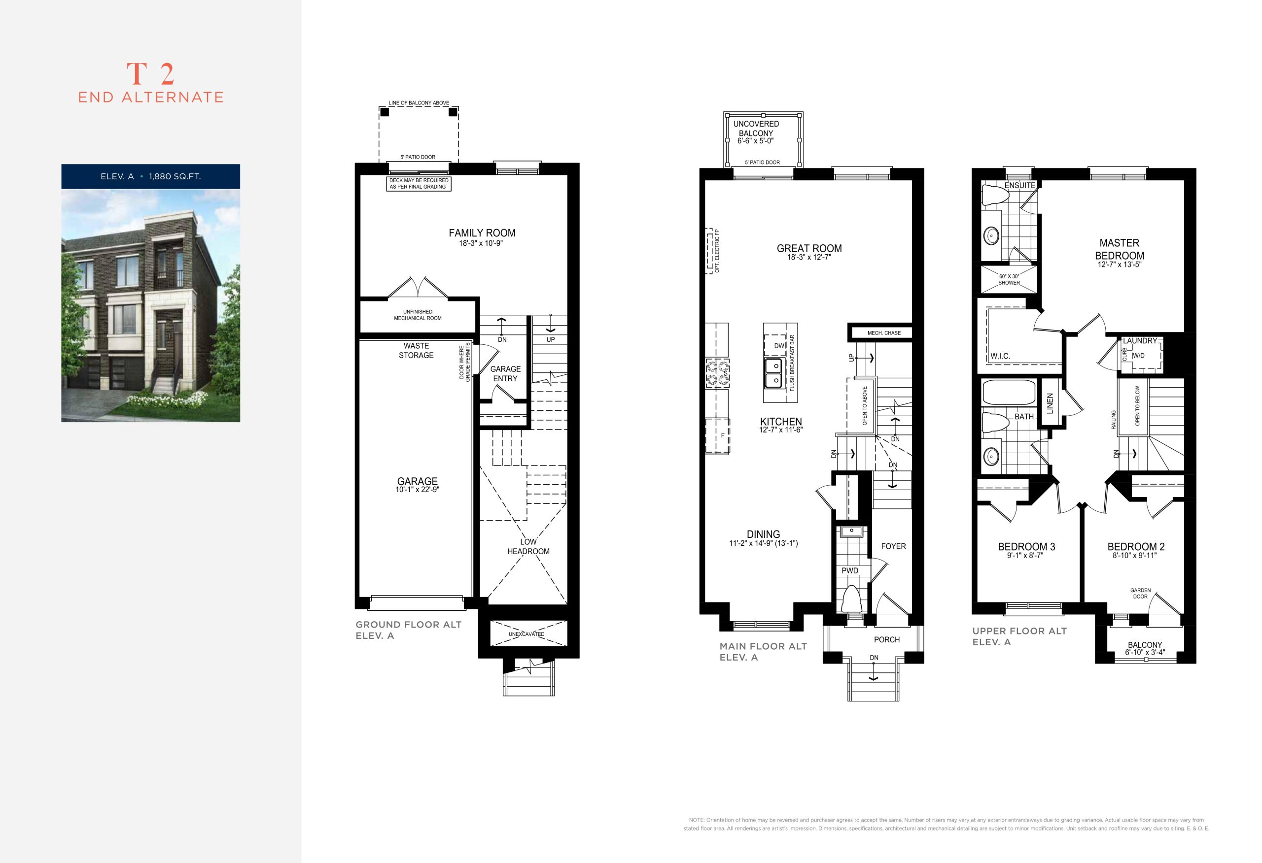 T2 End Alternate floor plan