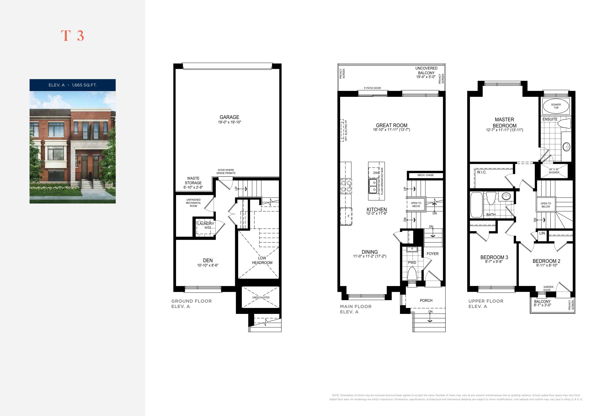 T3 floor plan