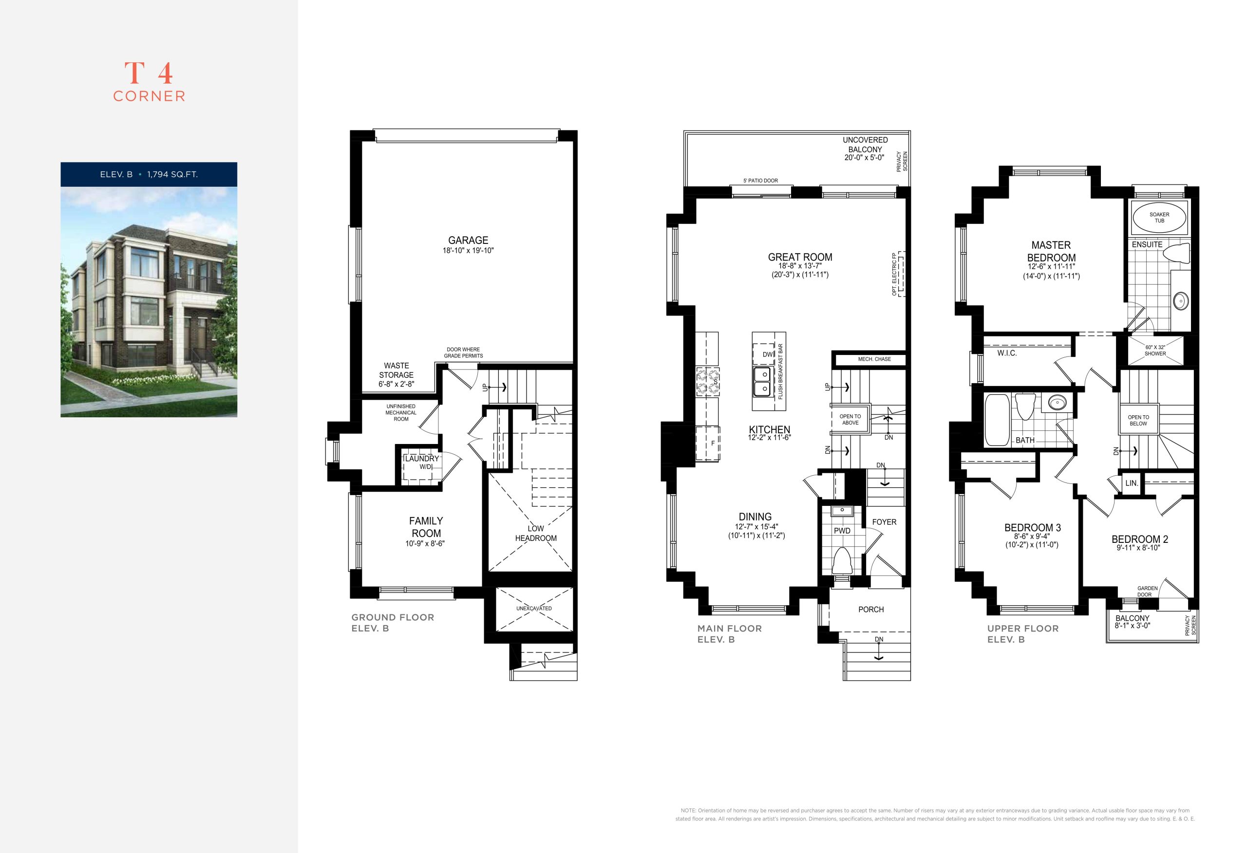 T4 Corner floor plan
