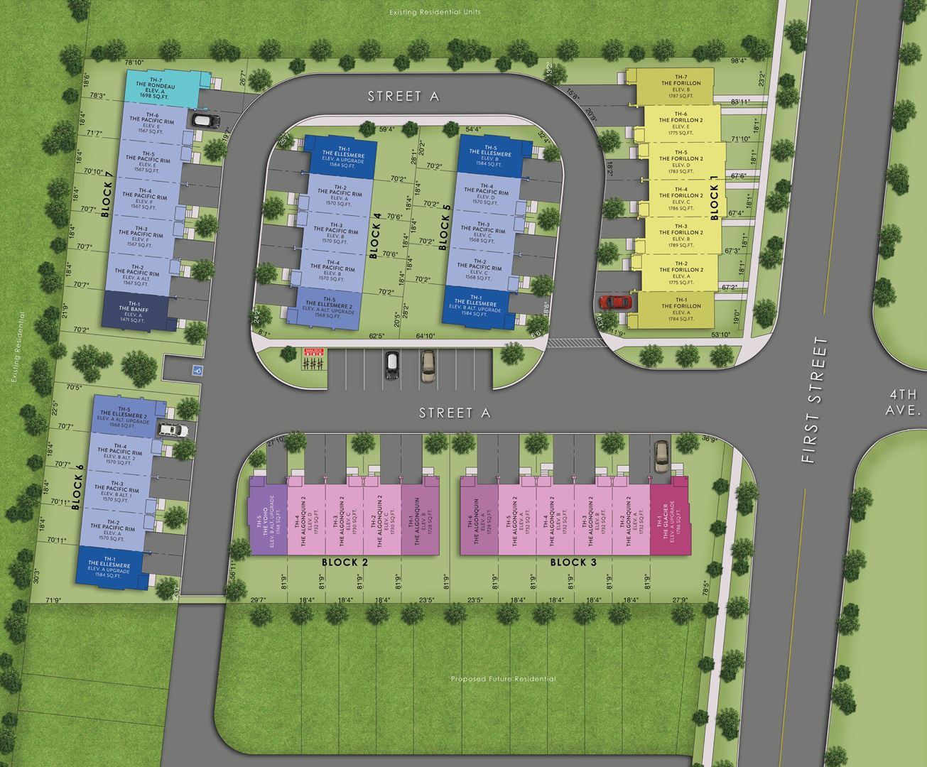 First Street in Orangeville — rendering 2