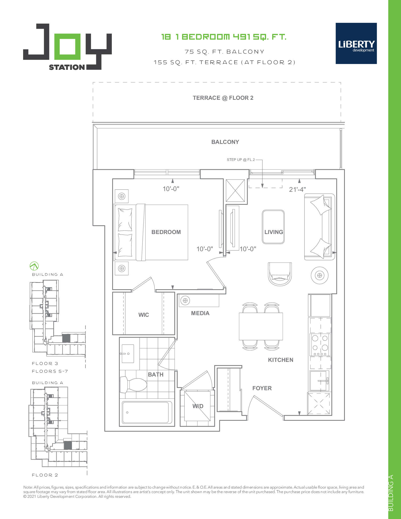 1B (Building A) floor plan