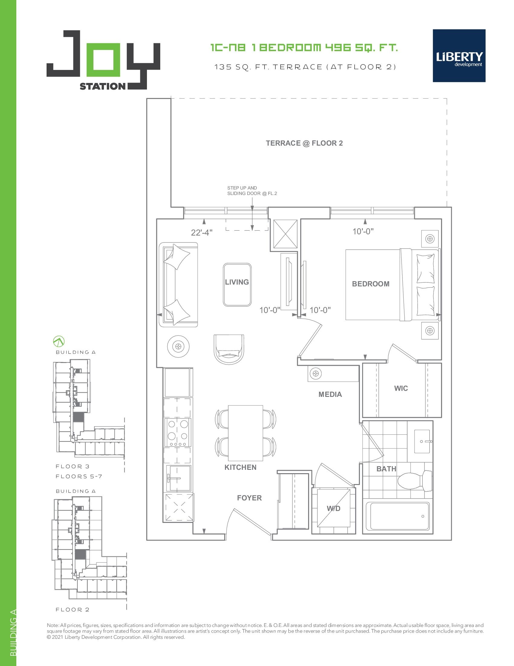 1C-NB (Building A) floor plan