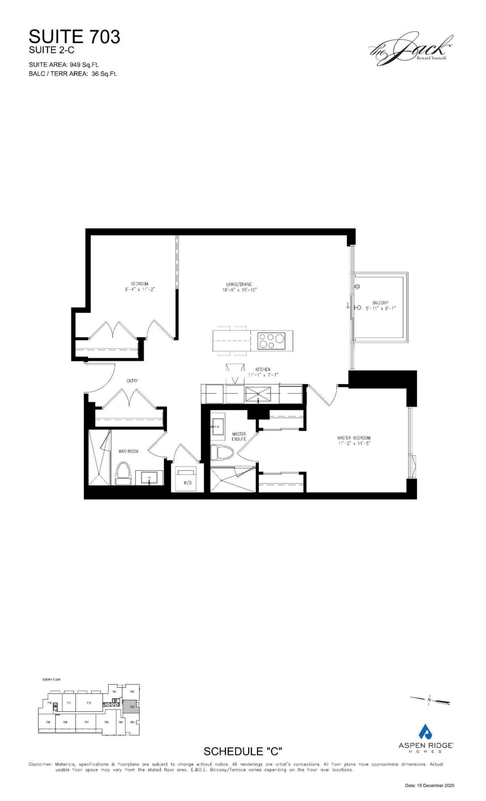Suite 703 floor plan