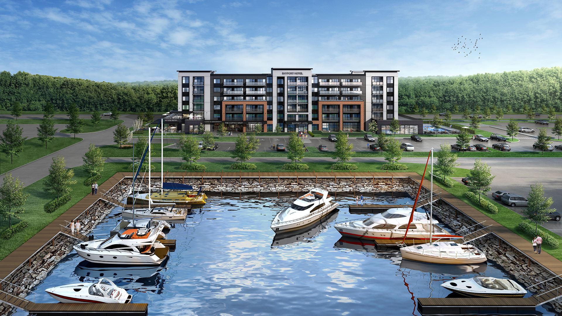 Bay Port Resort in Midland — rendering 2