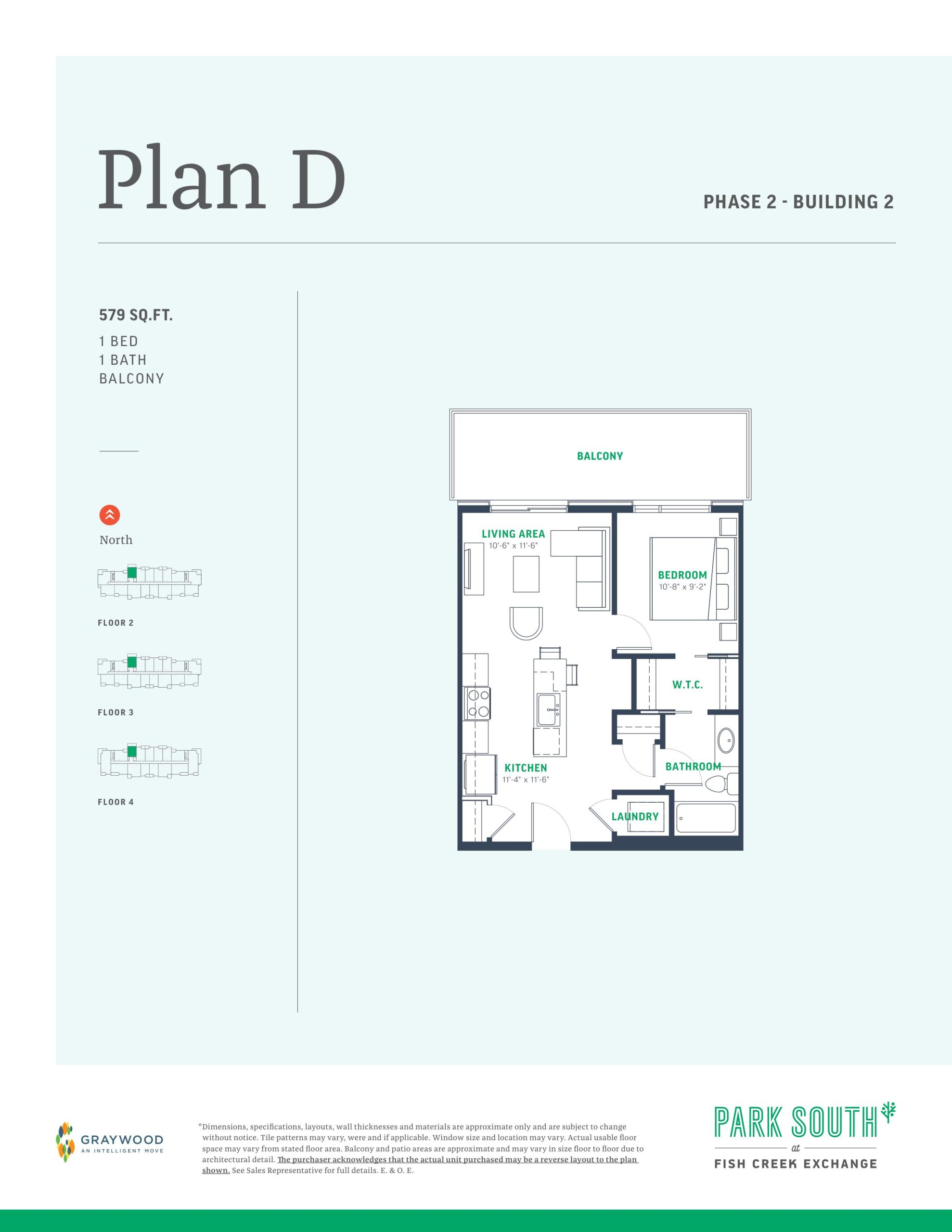 Plan D - Building 2 floor plan