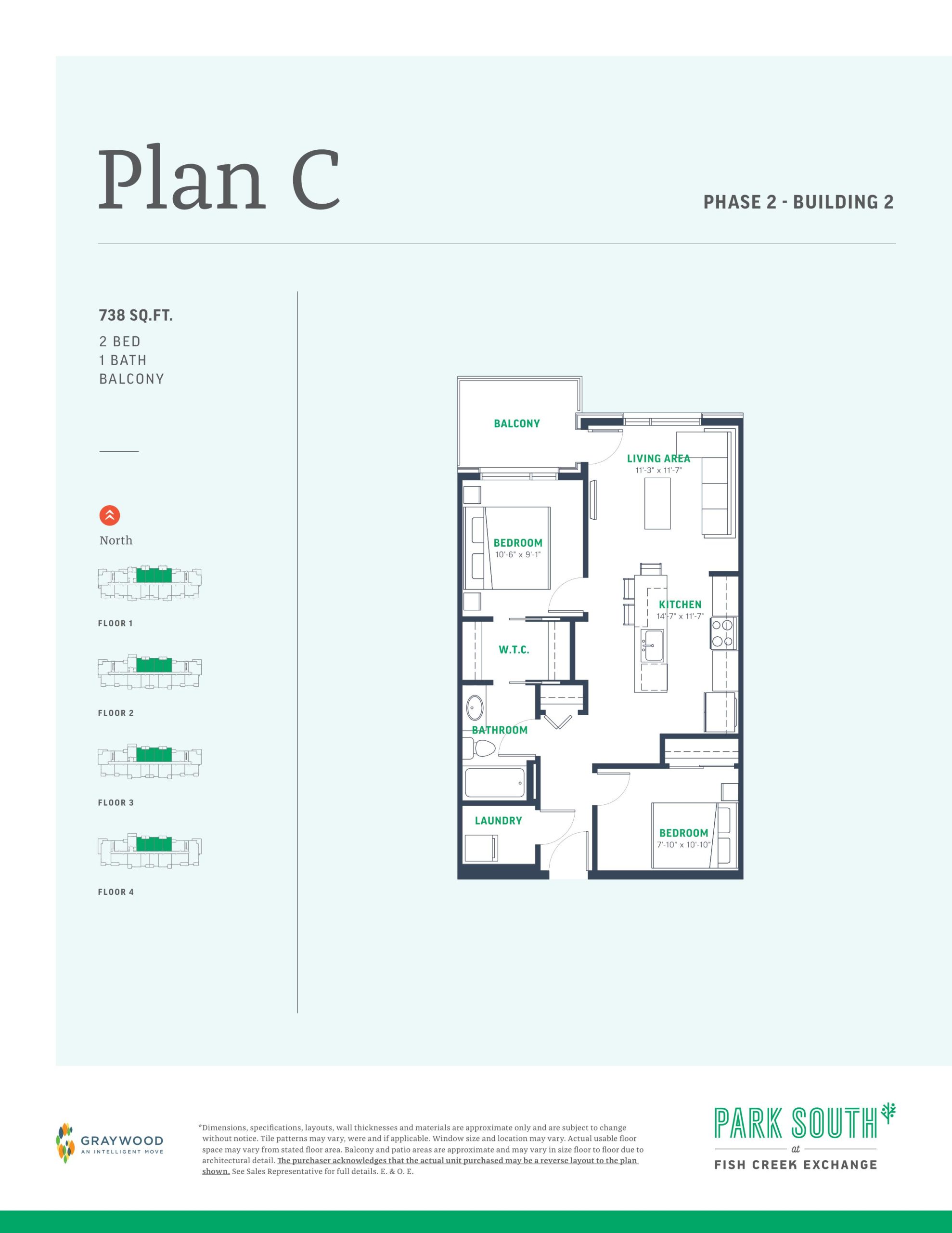 Plan C - Building 2 floor plan