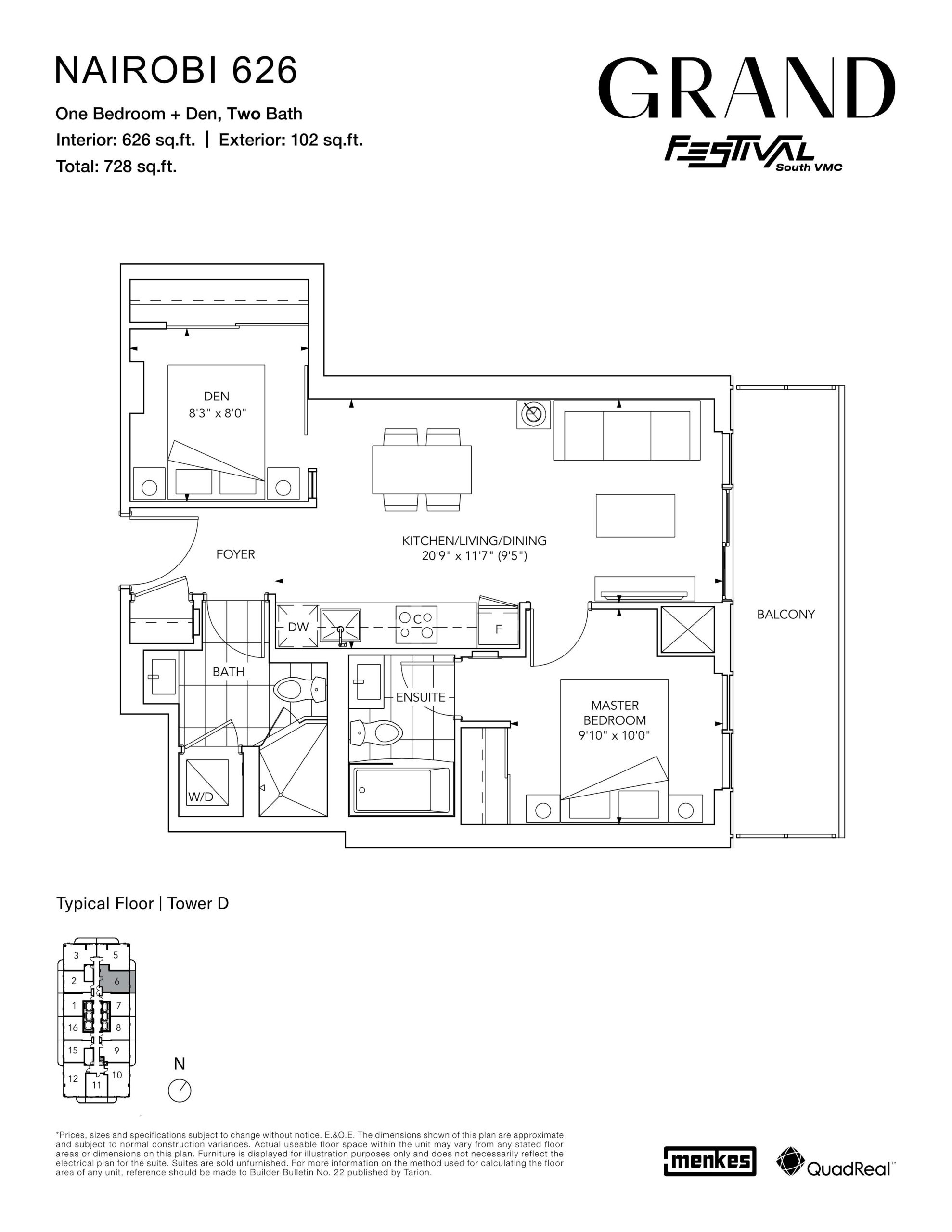 Nairobi 626 floor plan