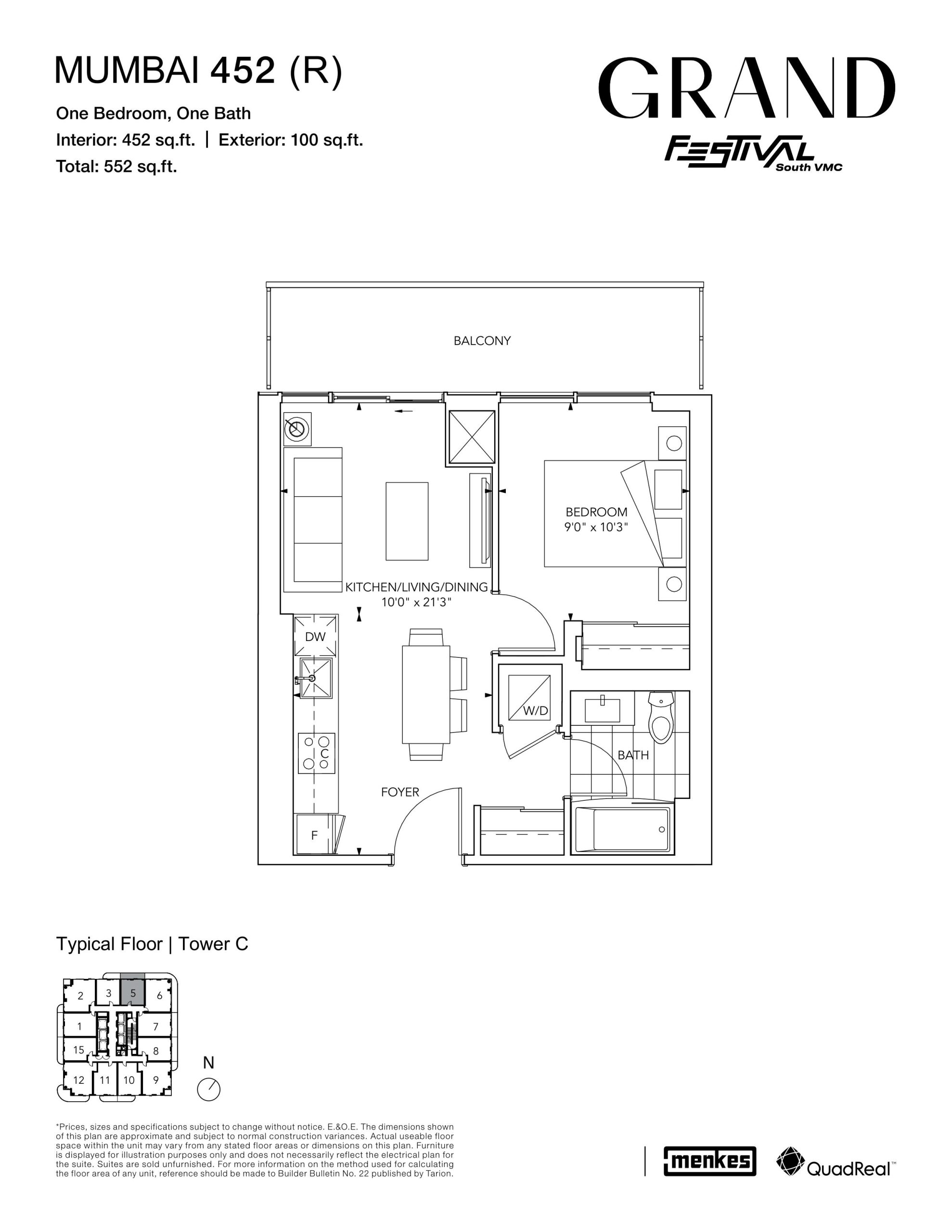 Mumbai 452 (R) floor plan