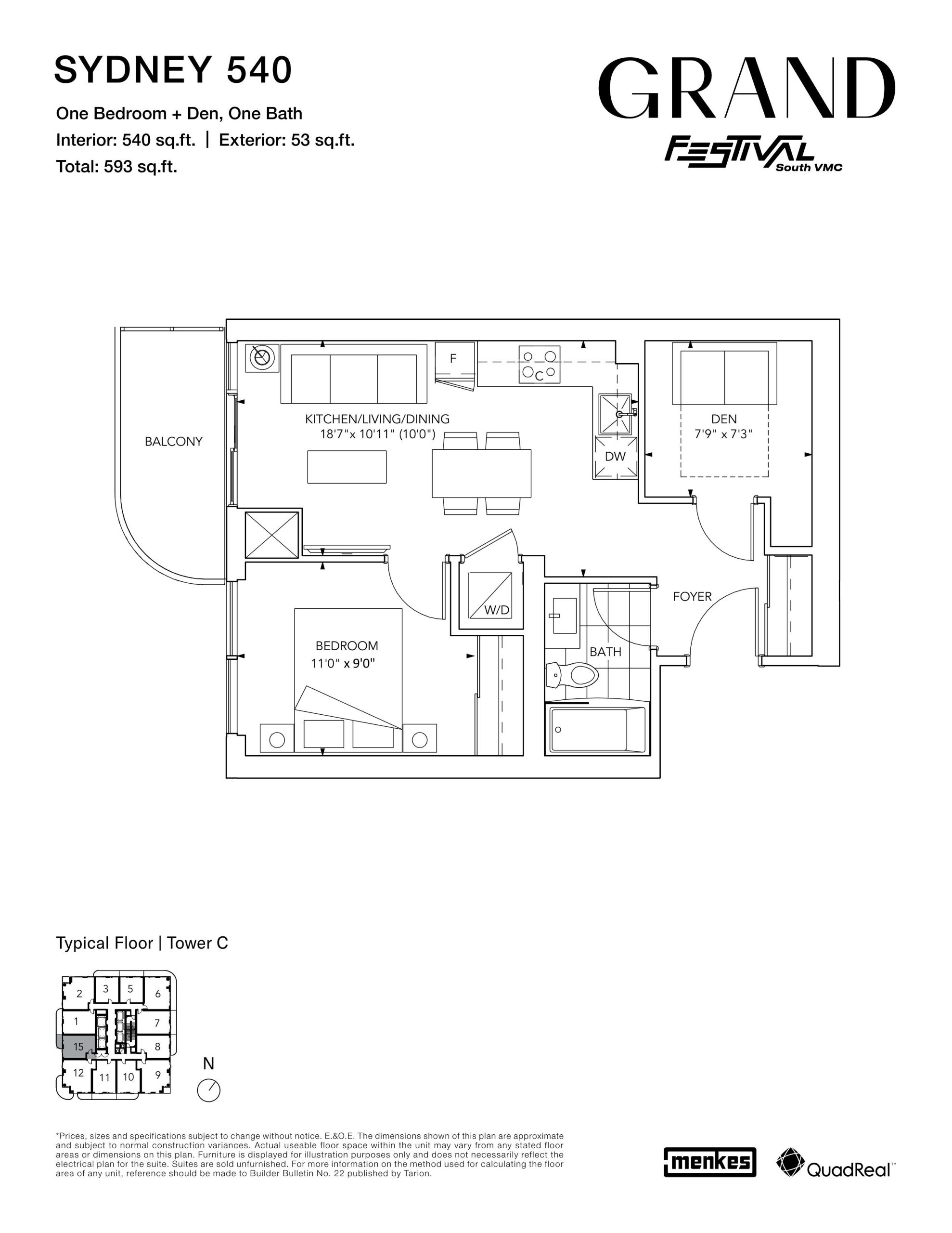 Sydney 540 floor plan