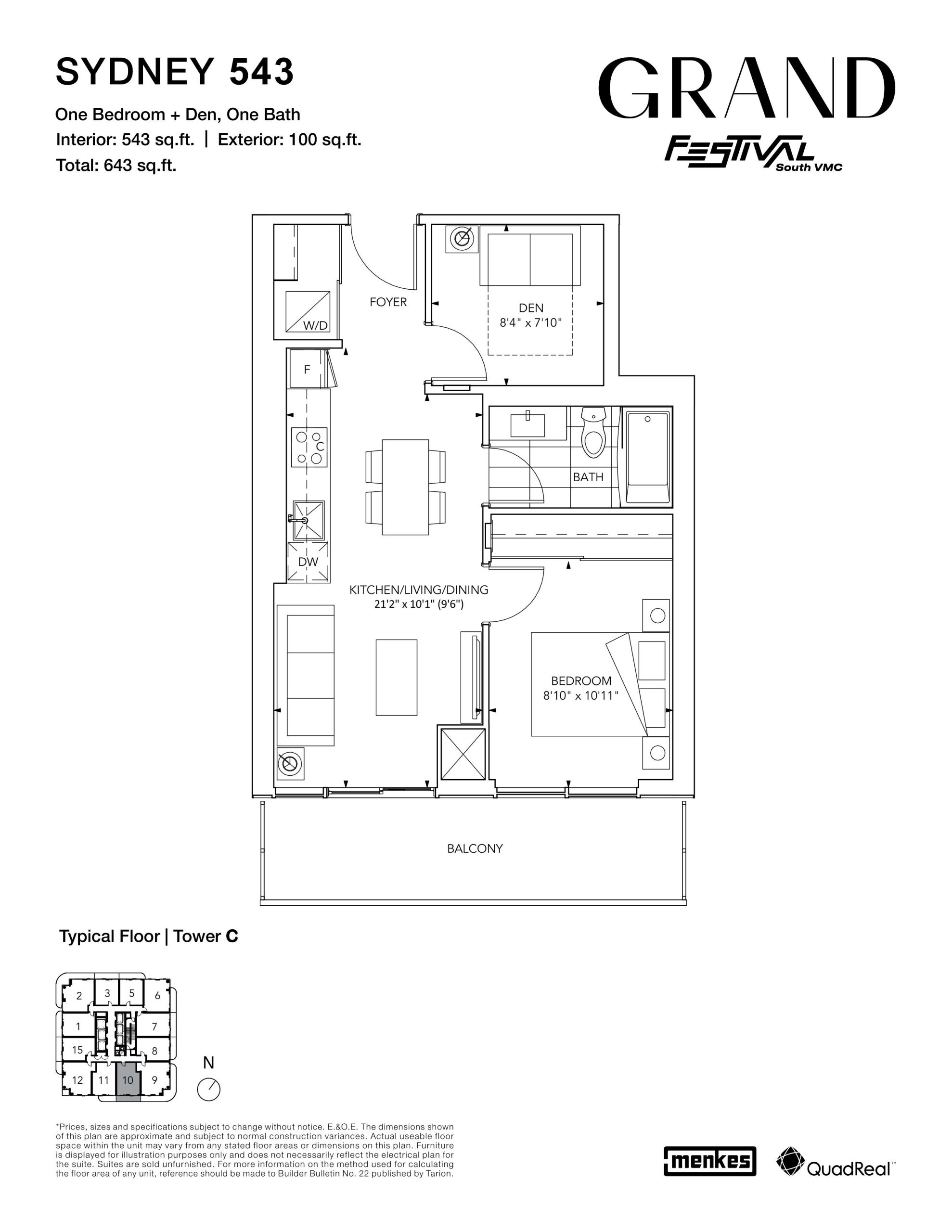Sydney 543 floor plan