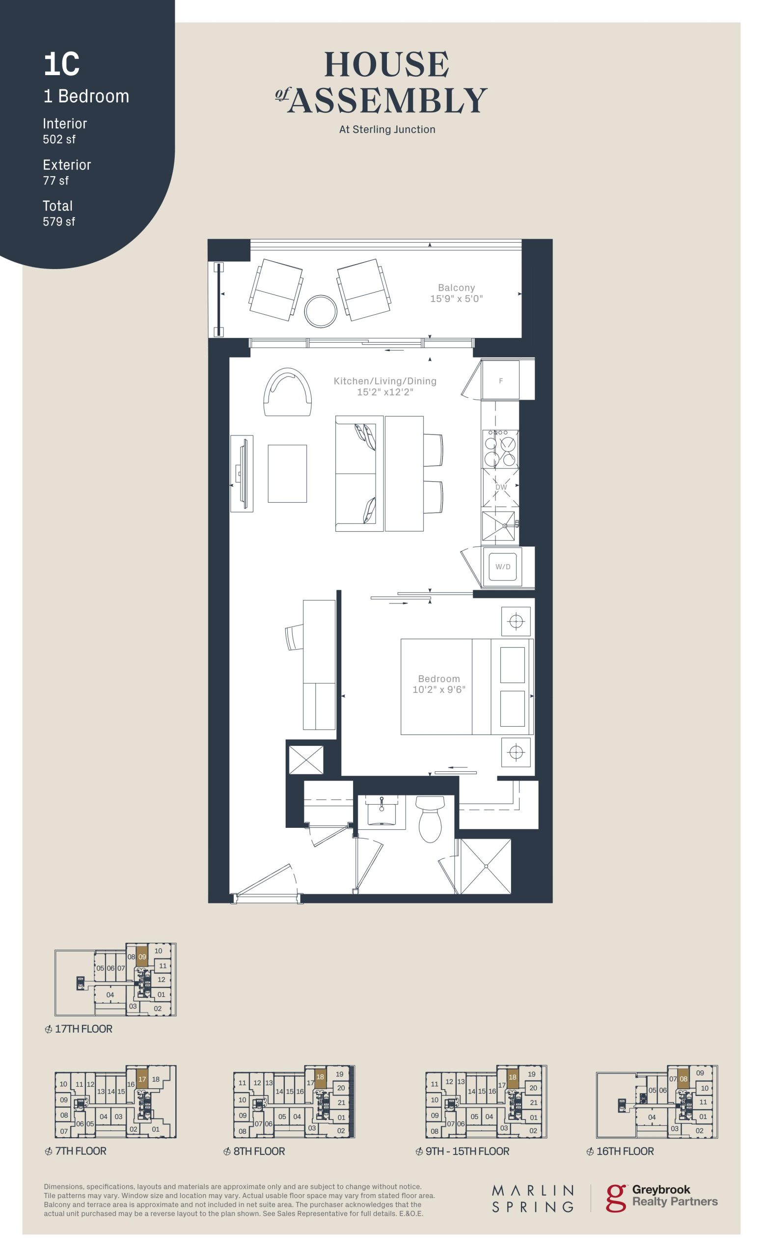 1C floor plan
