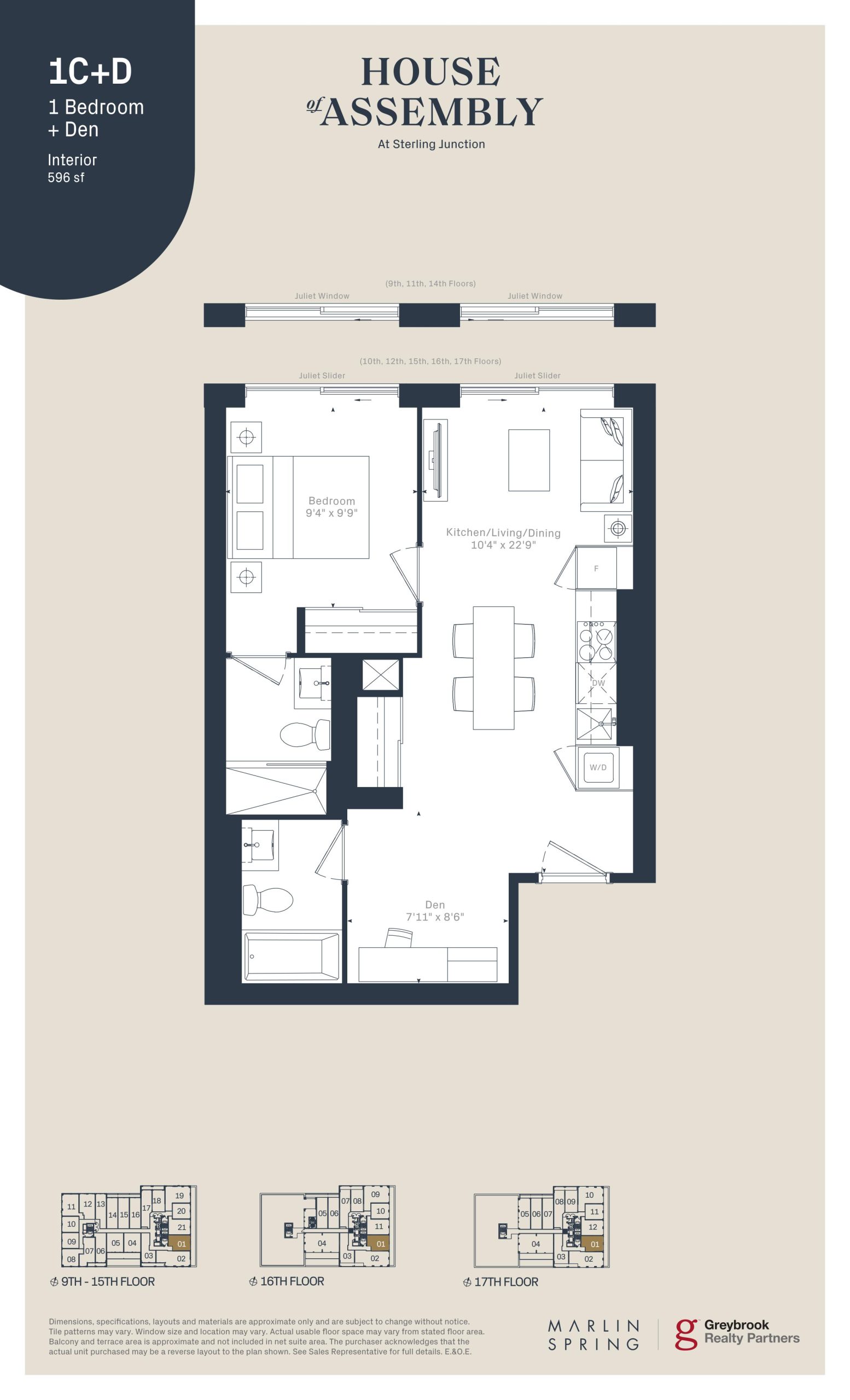 1C+D floor plan
