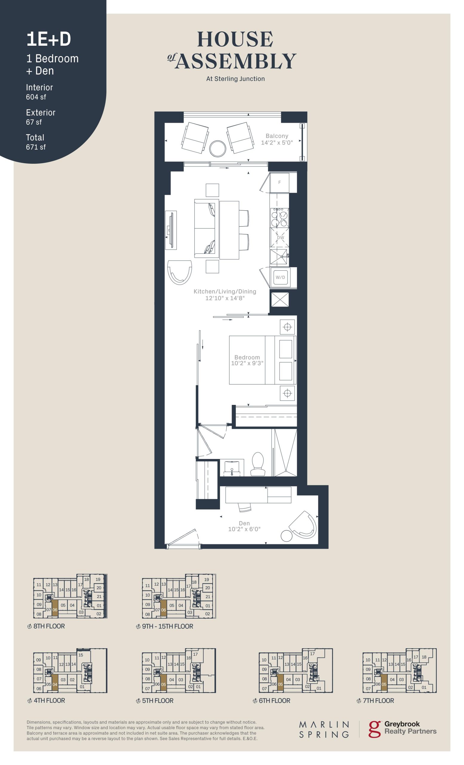 1E+D floor plan