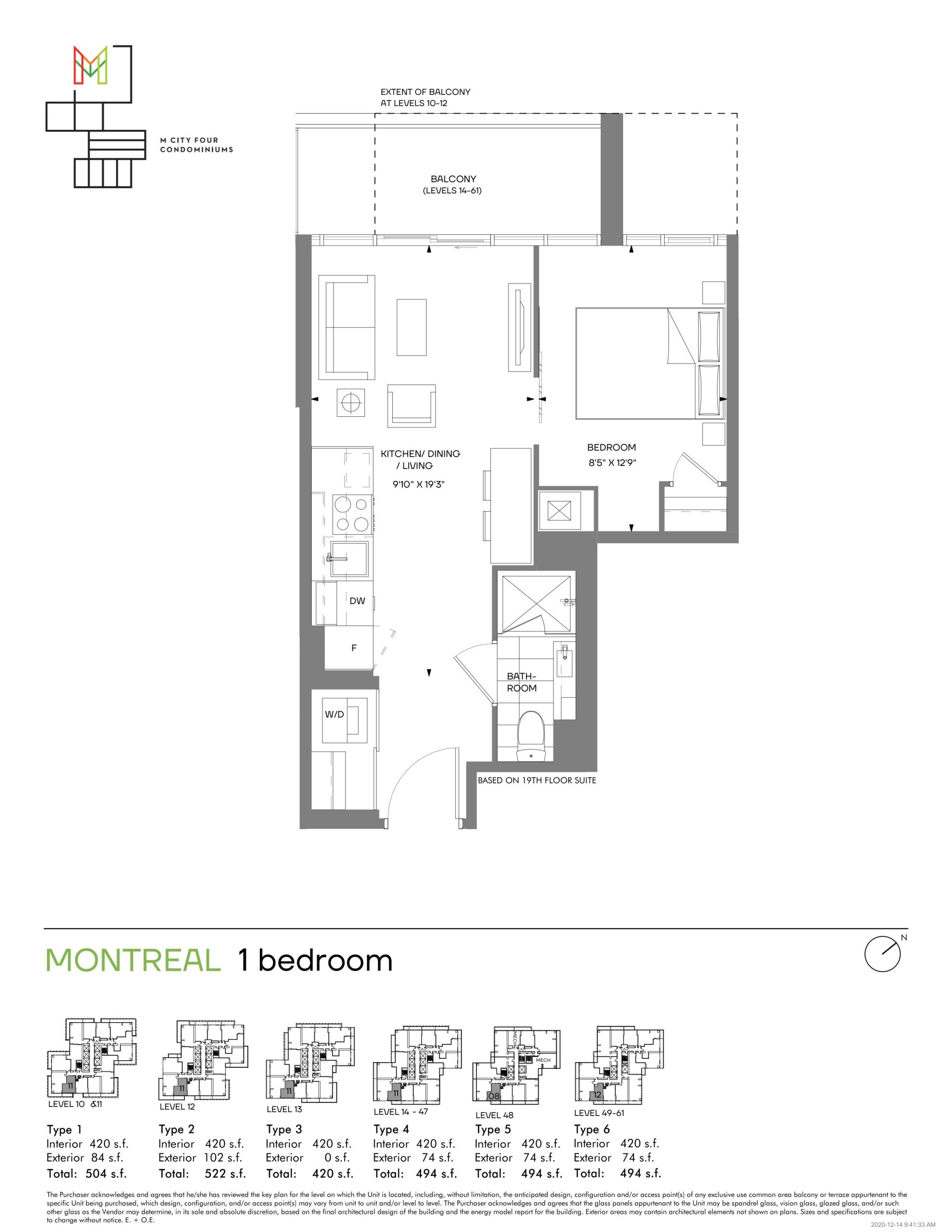 Montreal (Tower) floor plan