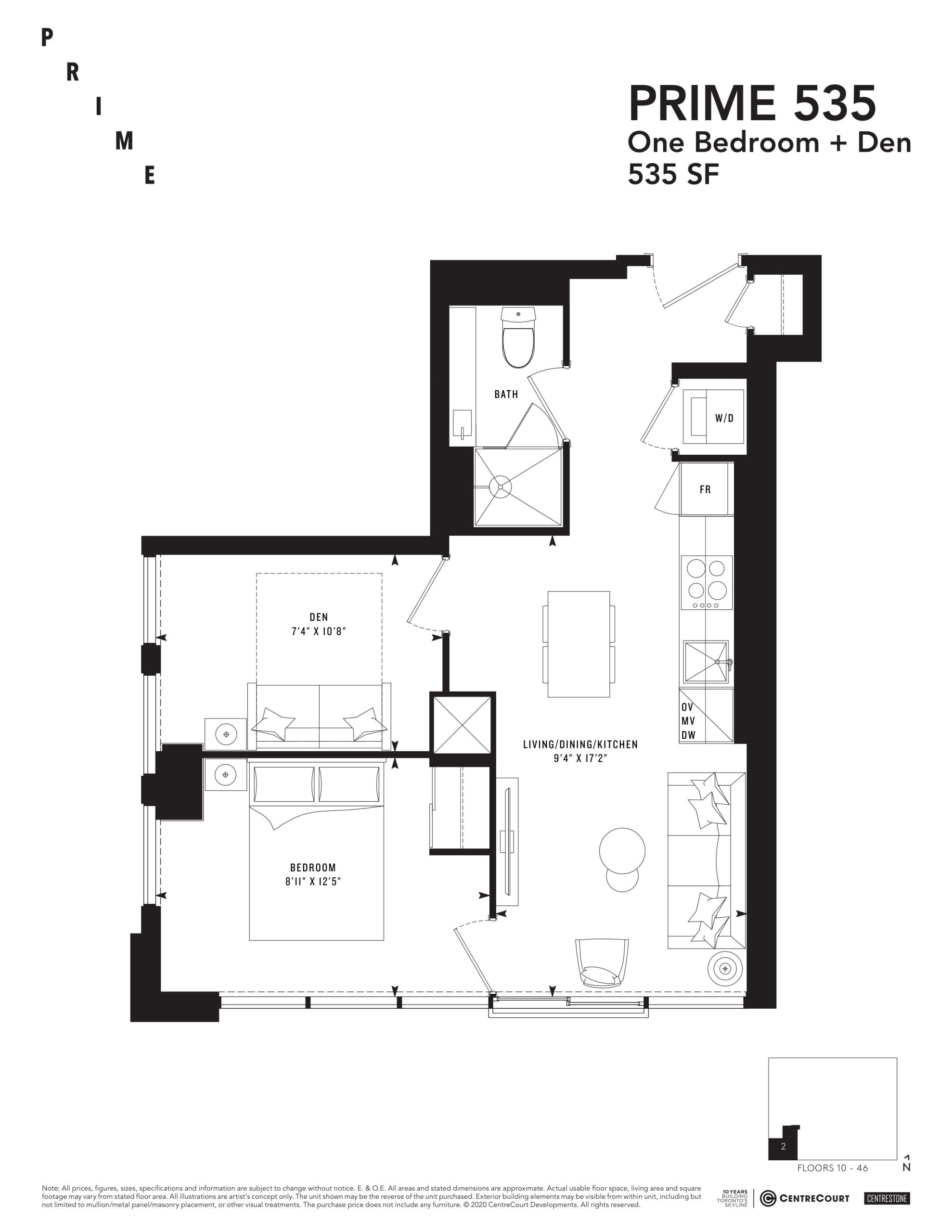 PRIME 535 floor plan