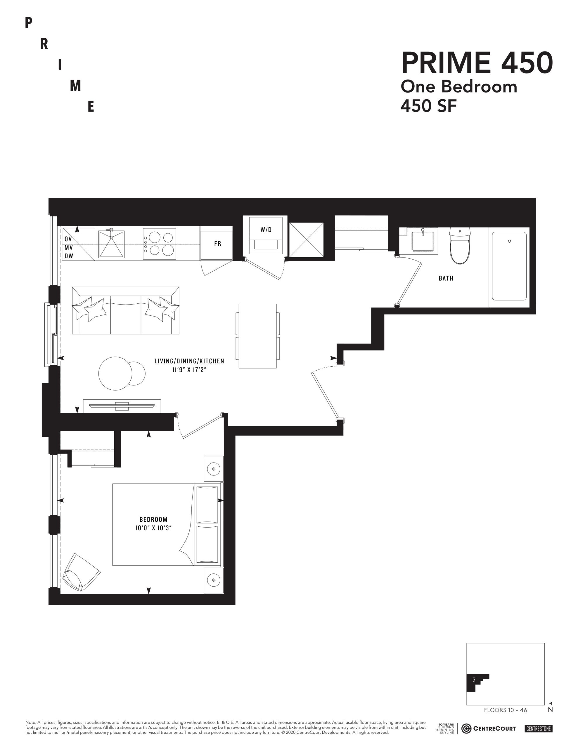 PRIME 450 floor plan