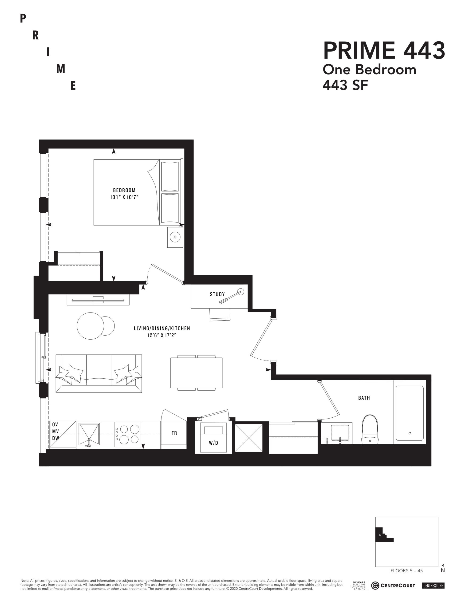 PRIME 443 floor plan