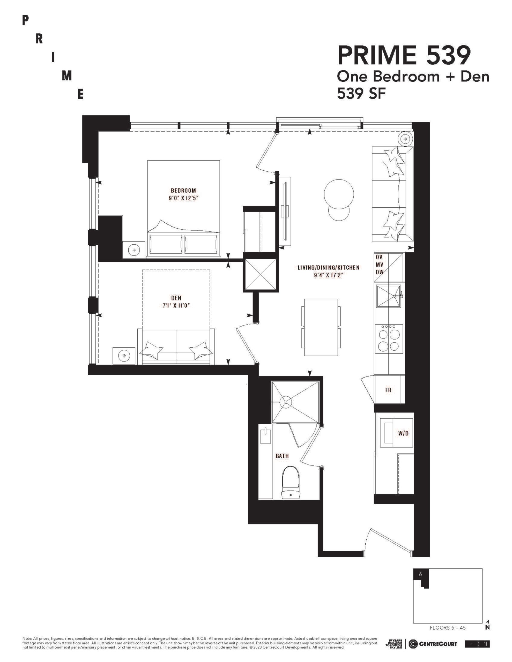 PRIME 539 floor plan