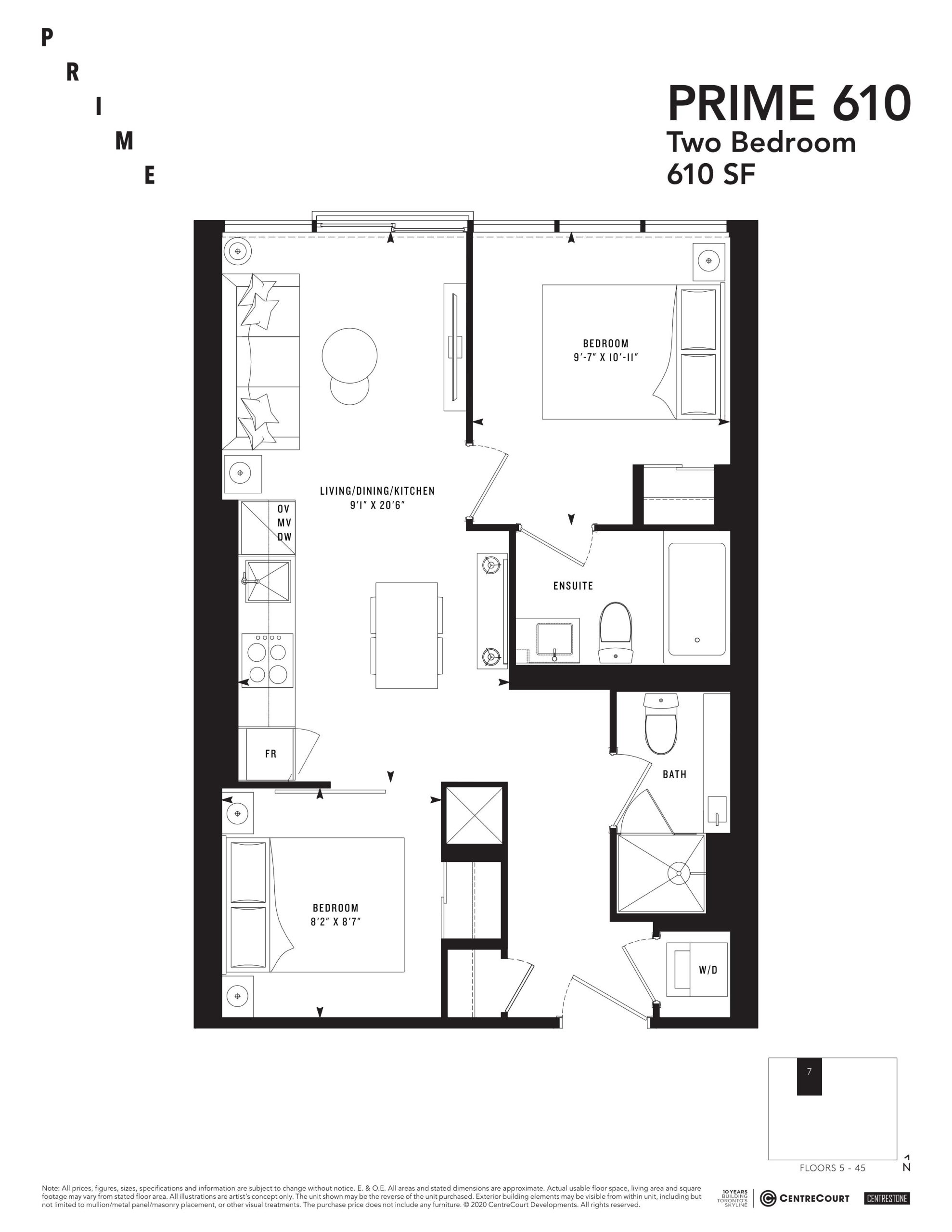 PRIME 610 floor plan