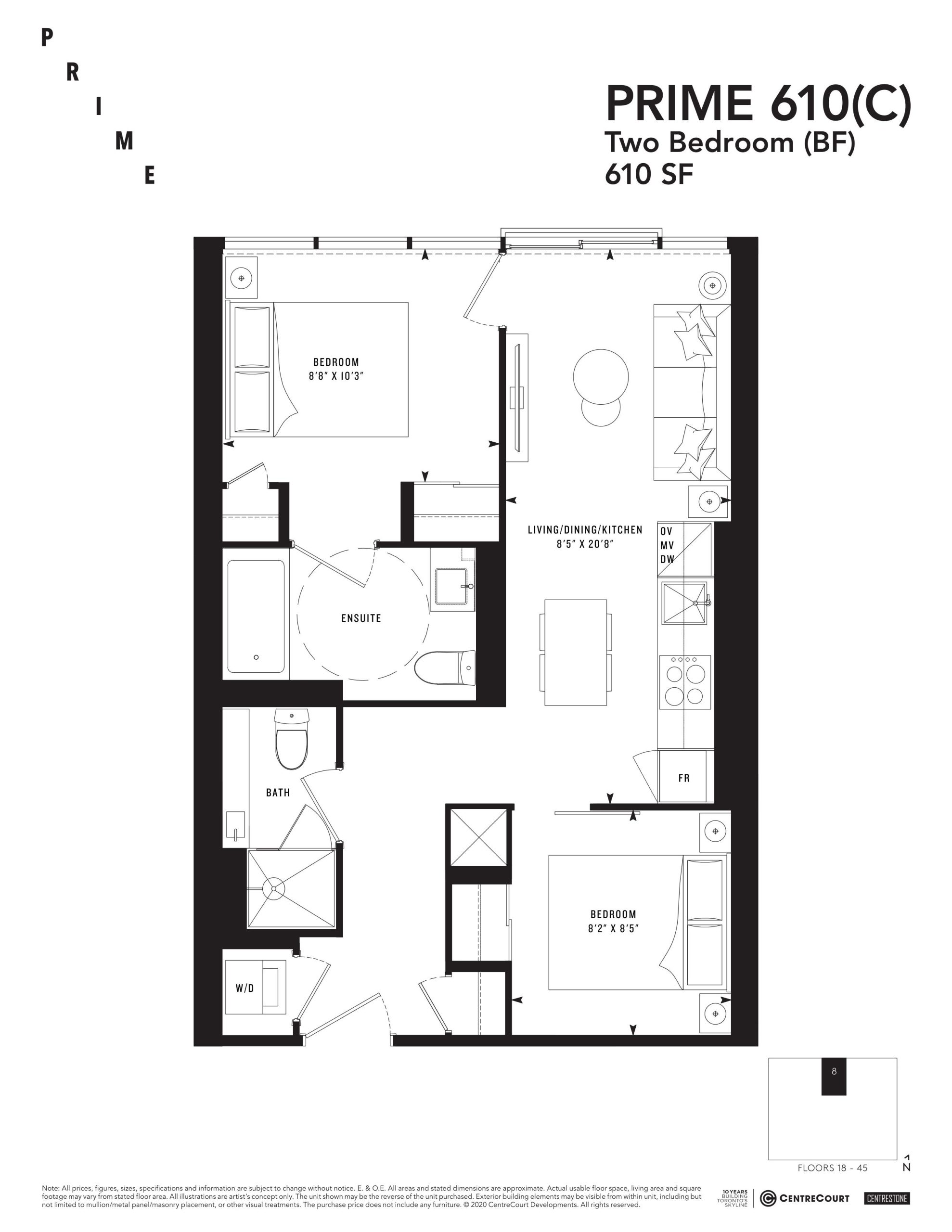 PRIME 610(C) floor plan