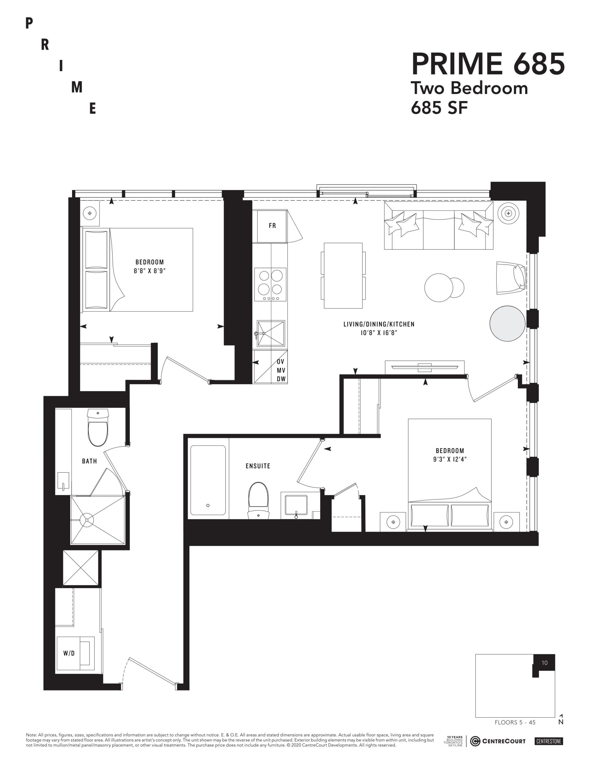 PRIME 685 floor plan