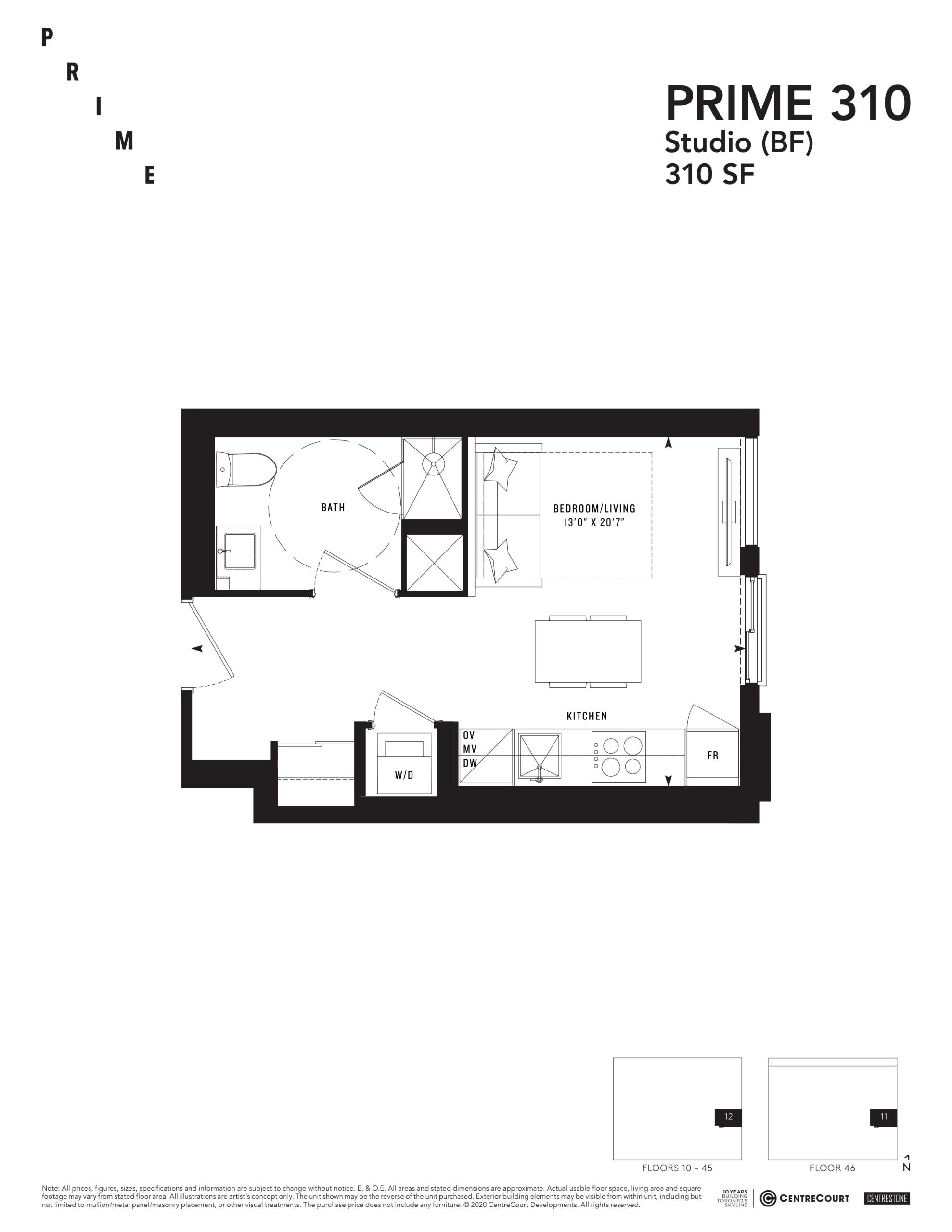 PRIME 310 floor plan