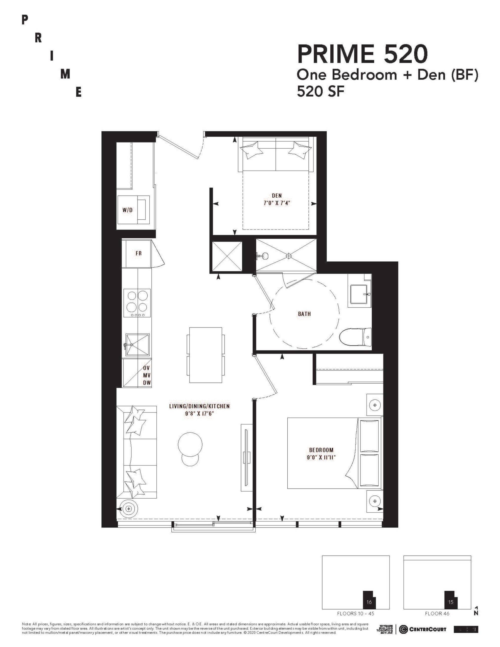 PRIME 520 floor plan