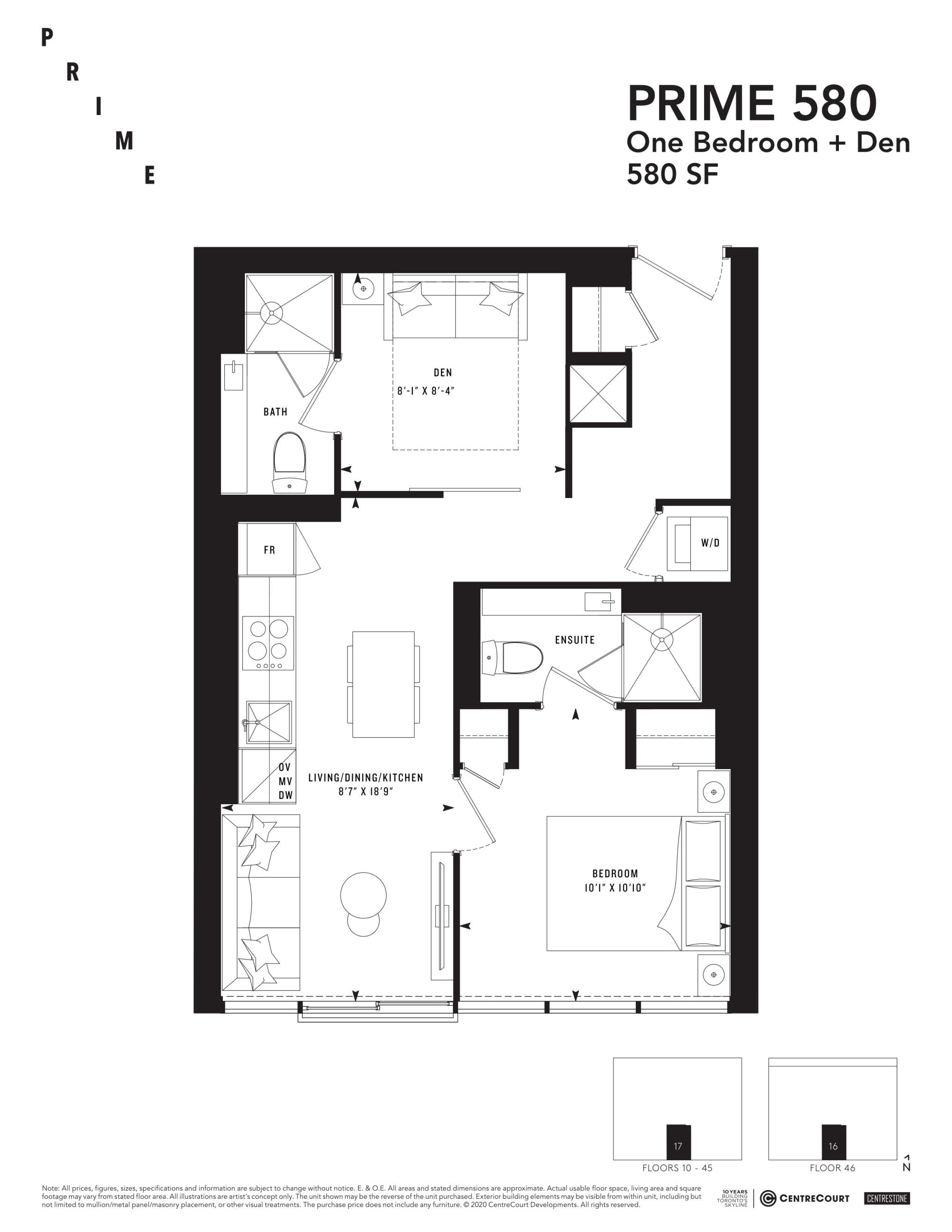 PRIME 580 floor plan