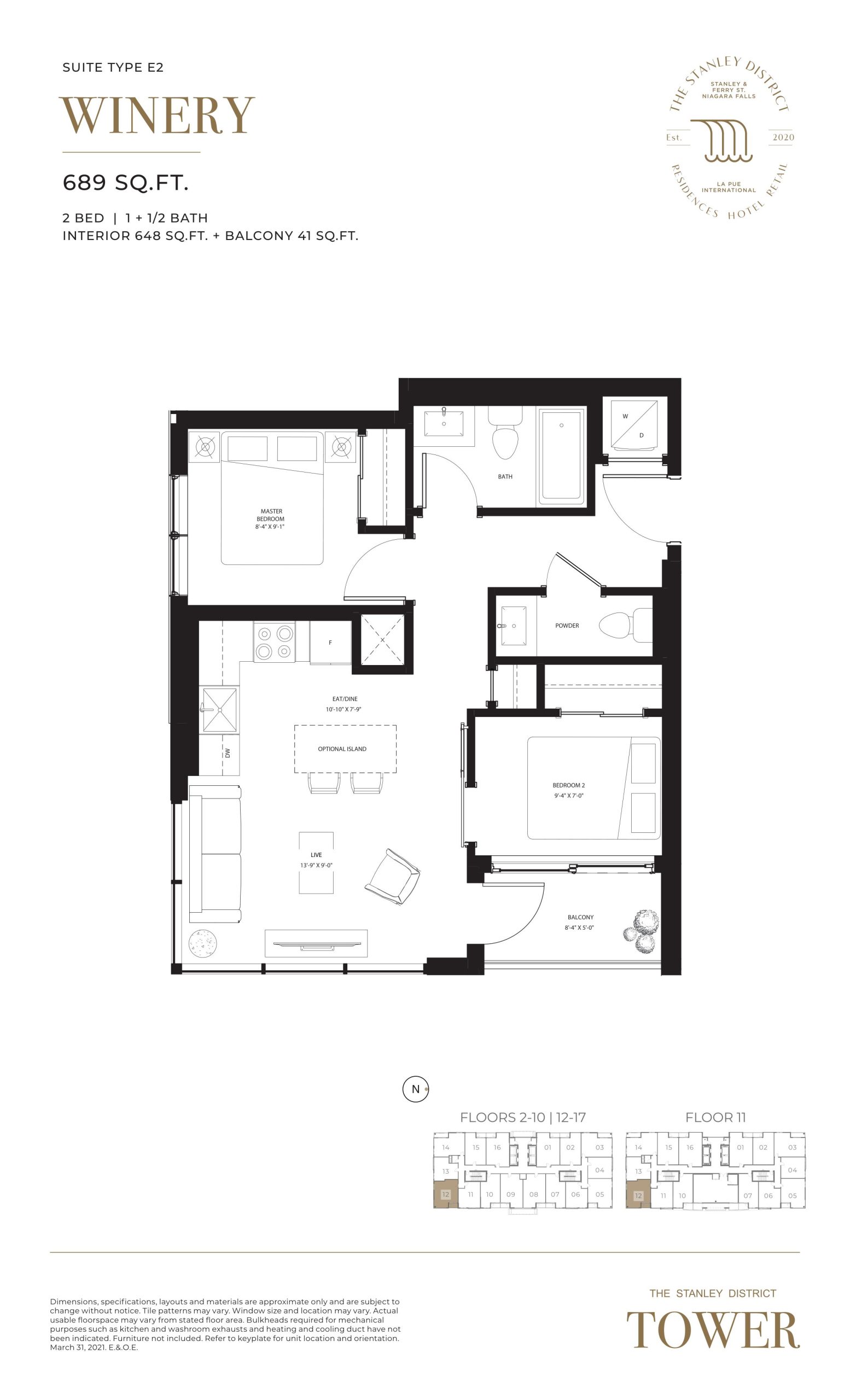 Winery floor plan