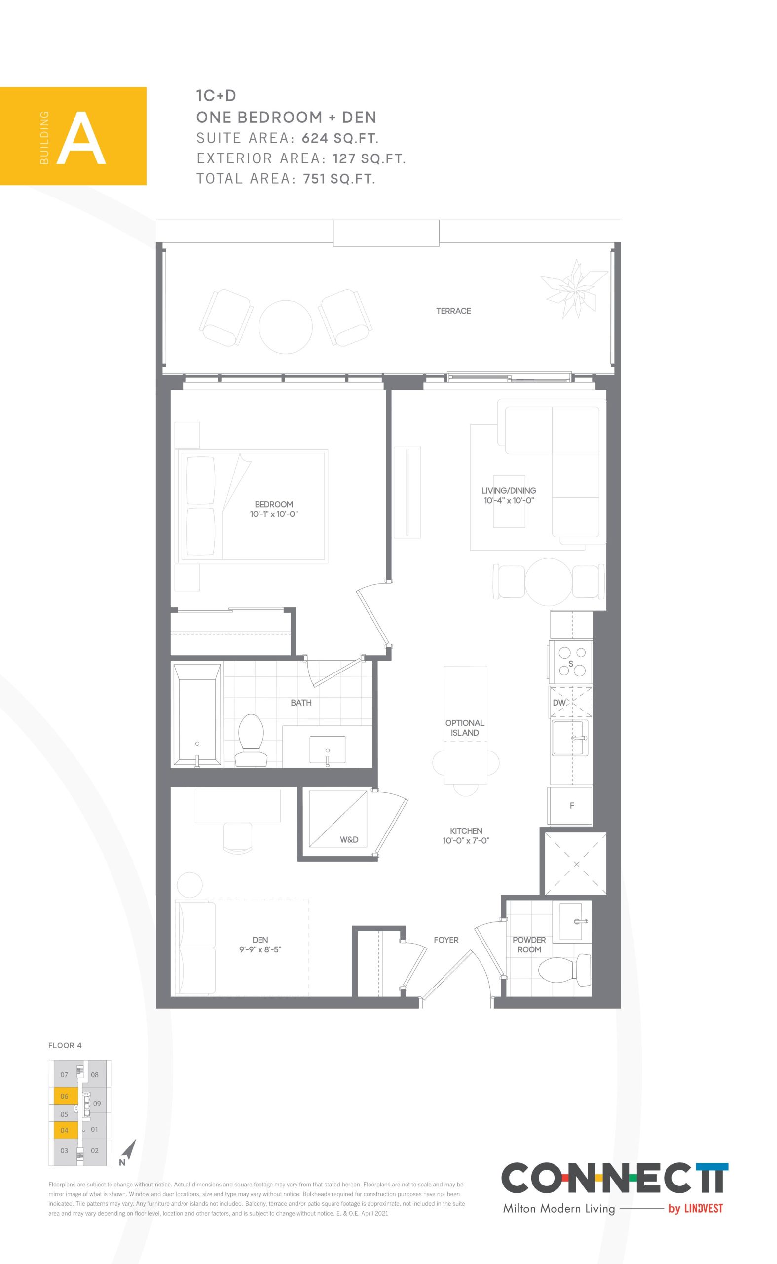 1C+D floor plan