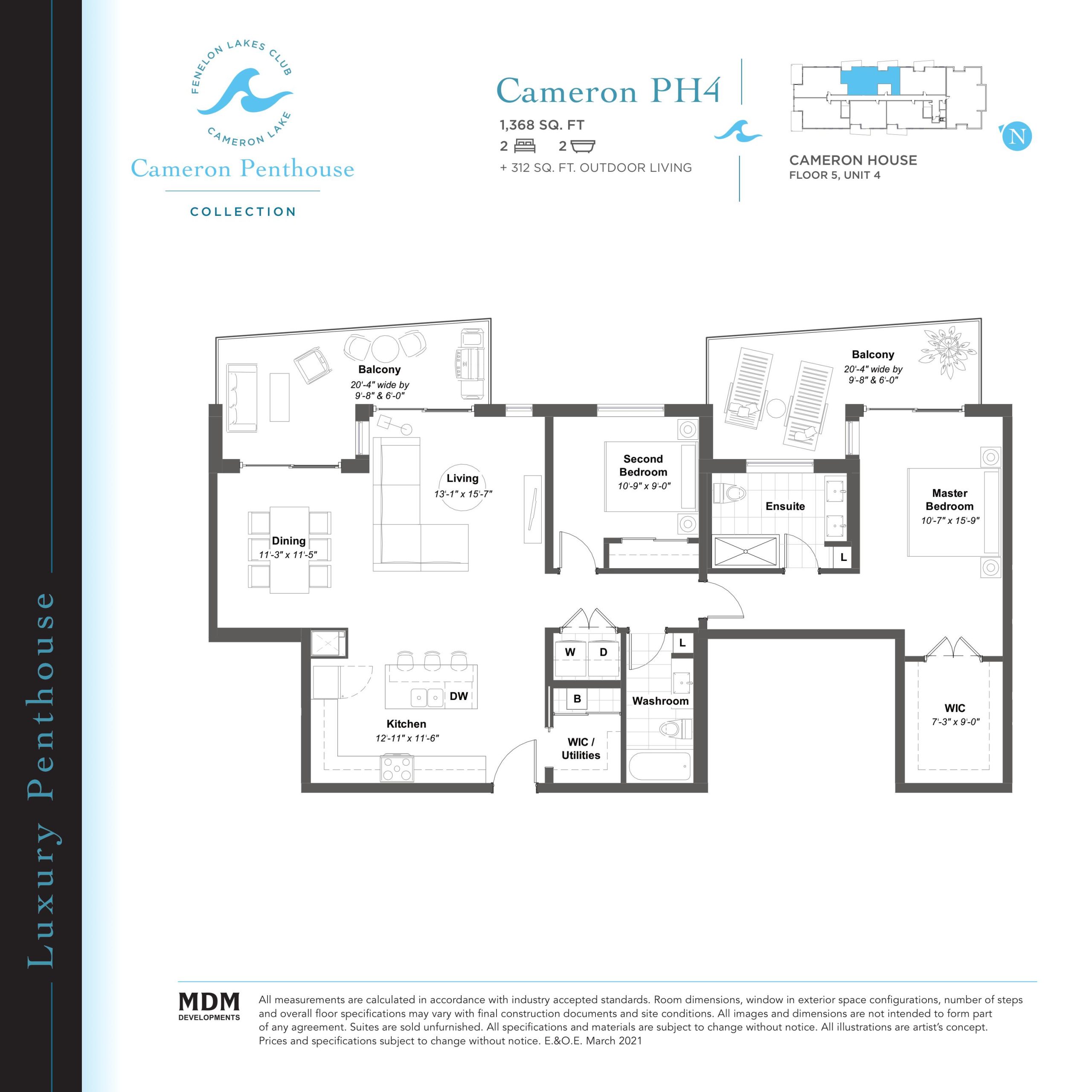 Cameron PH4 floor plan