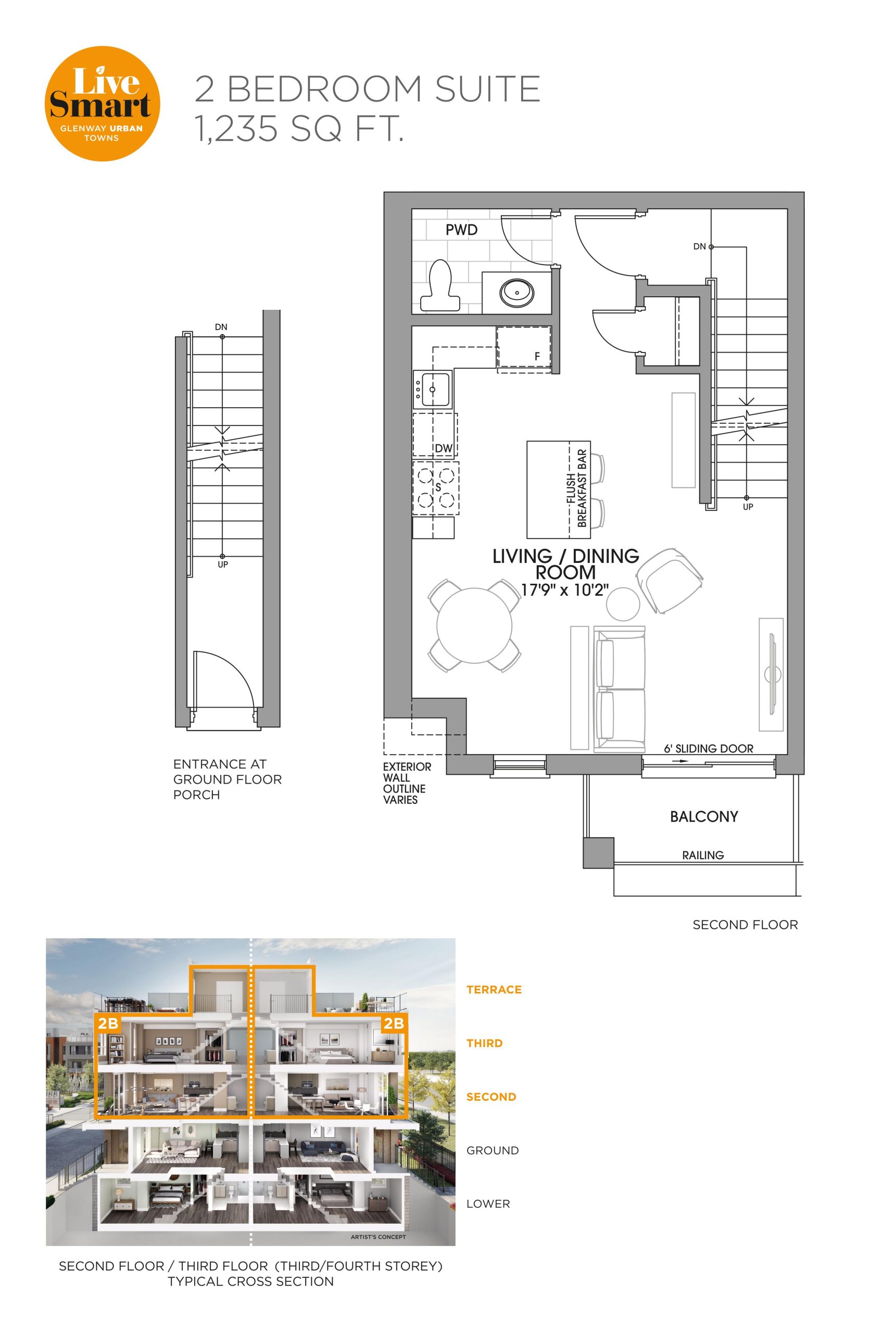 2B floor plan