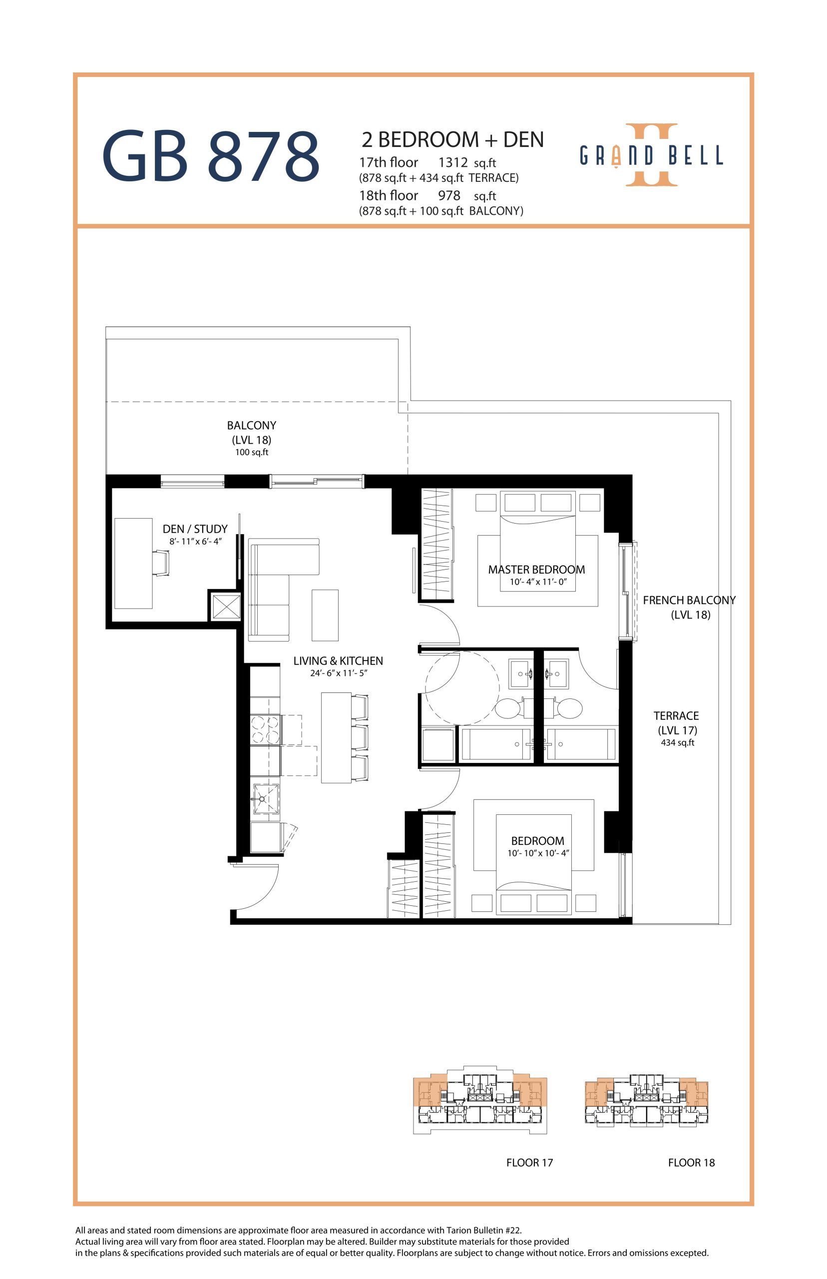 GB 878 floor plan