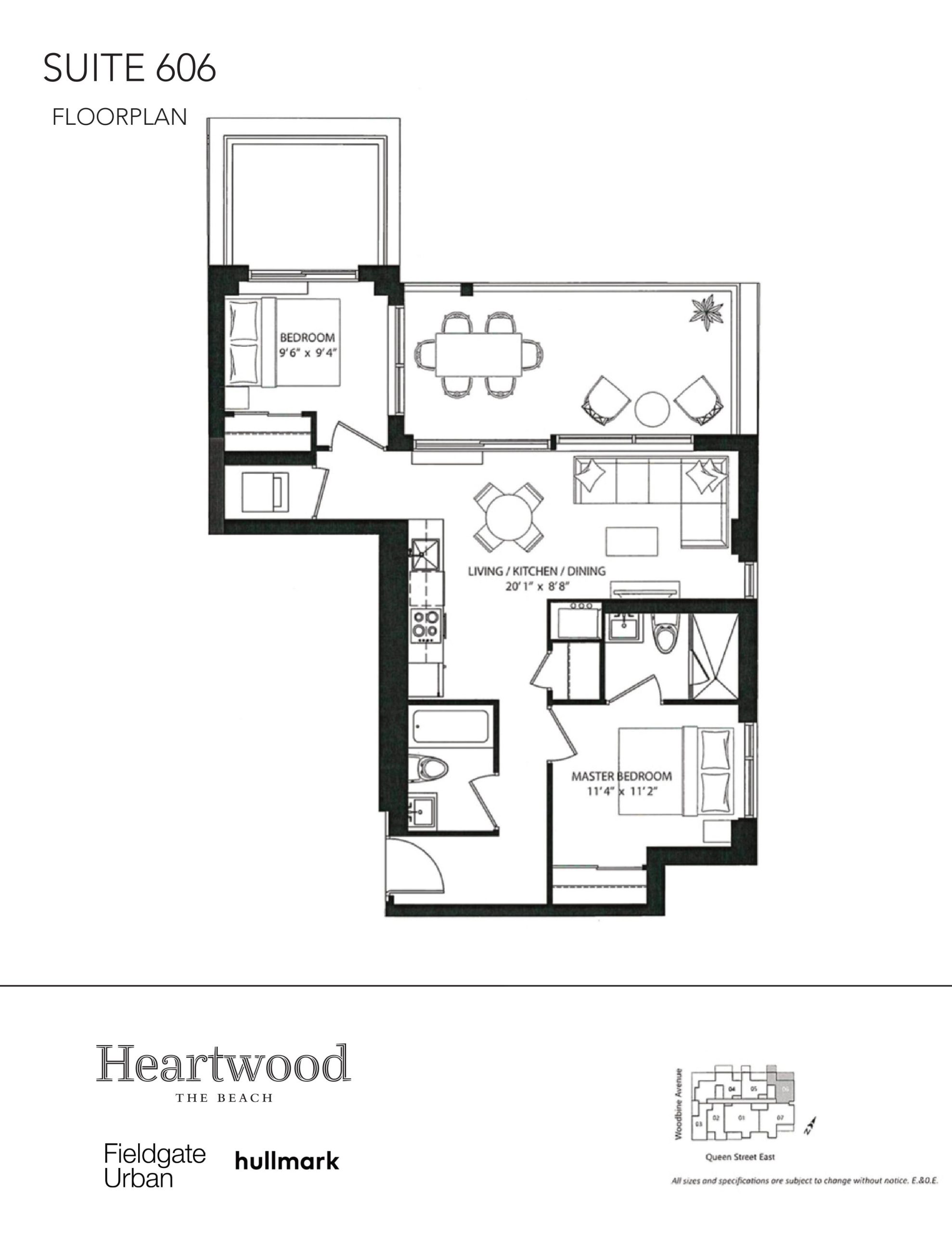 Suite 606 floor plan