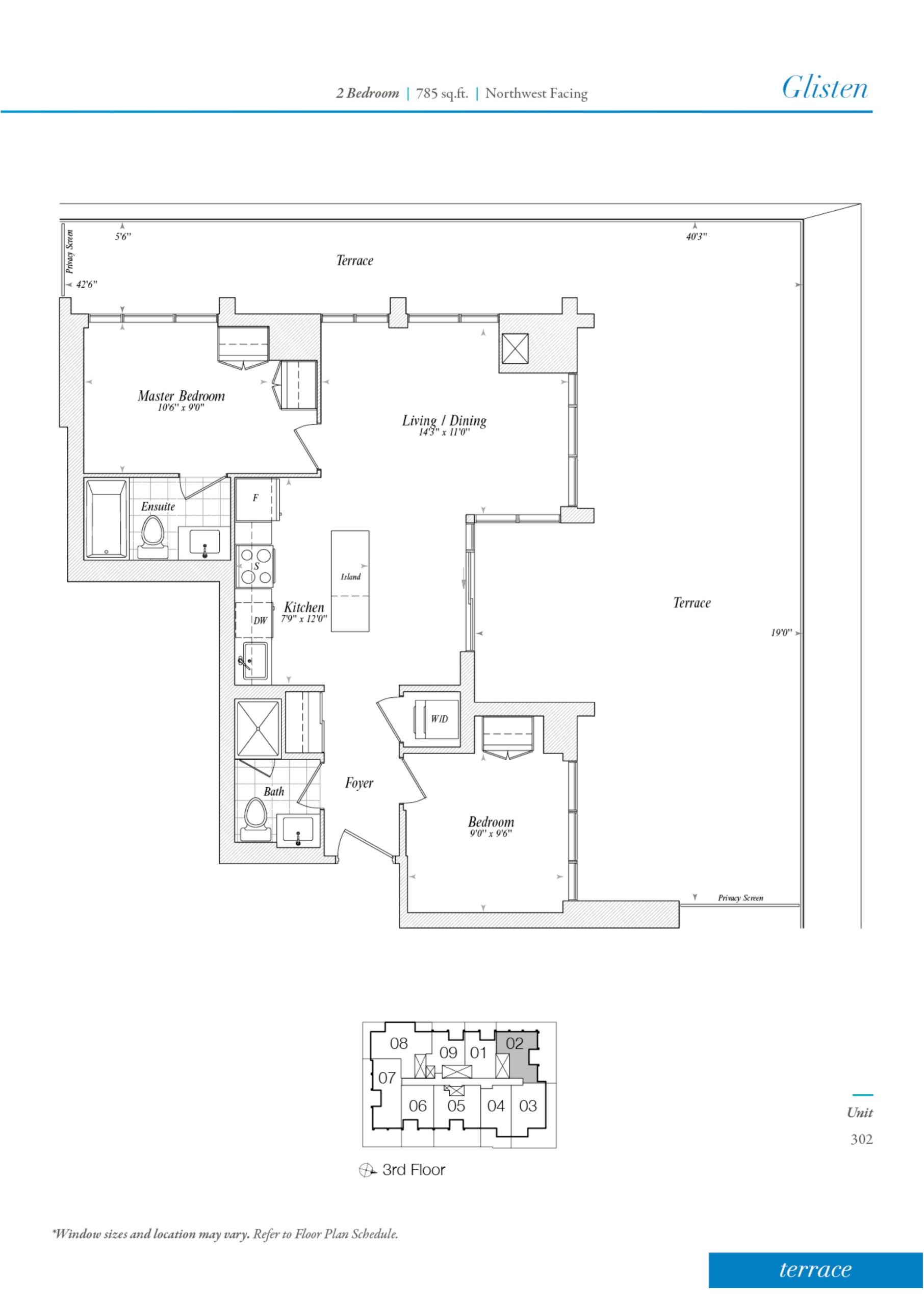 Glisten floor plan