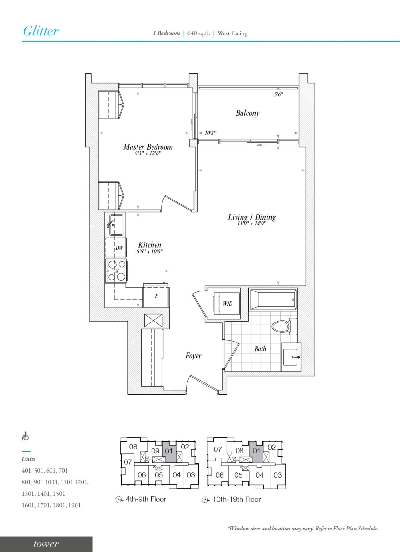Glitter floor plan