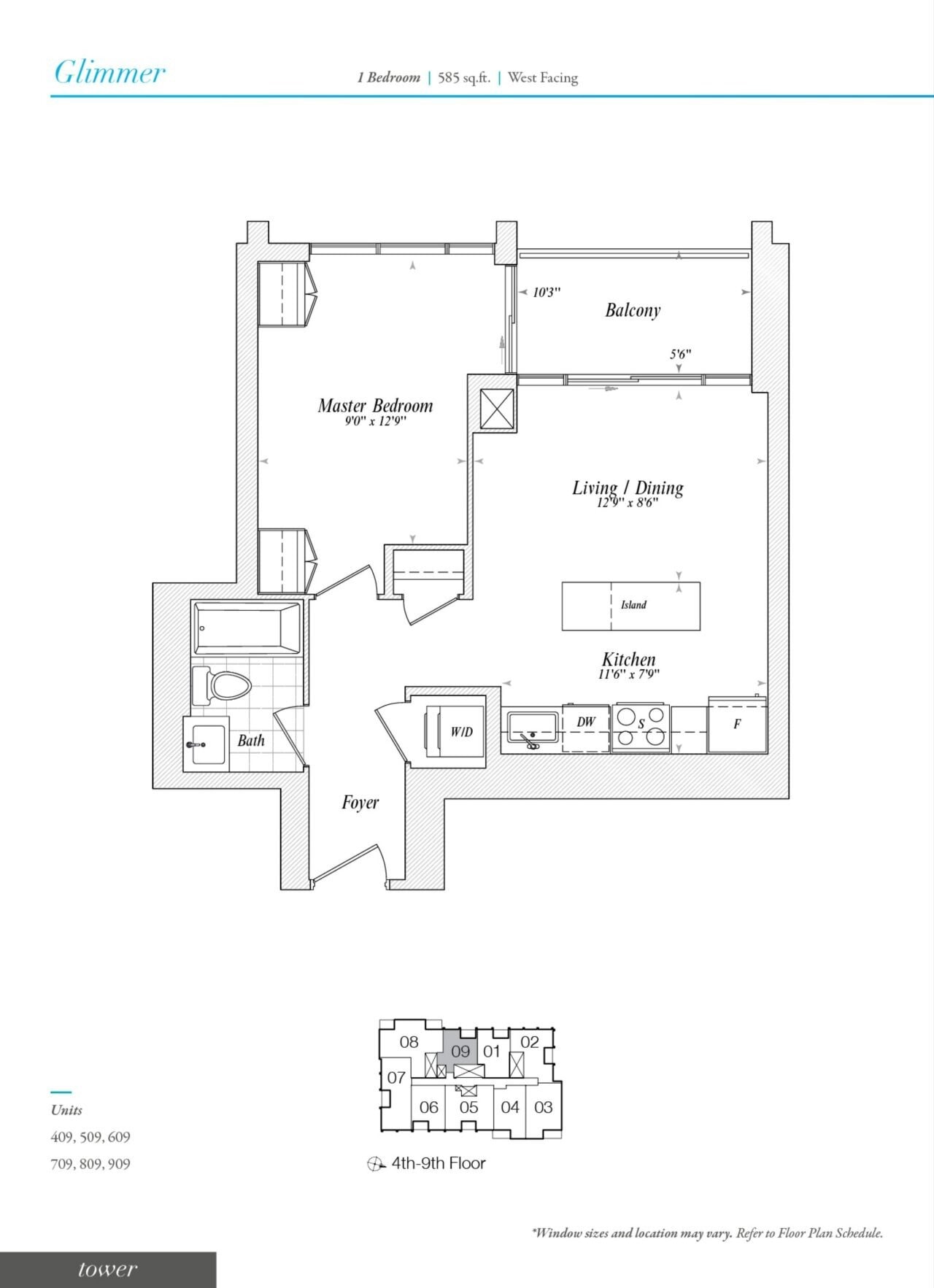 Glimmer floor plan