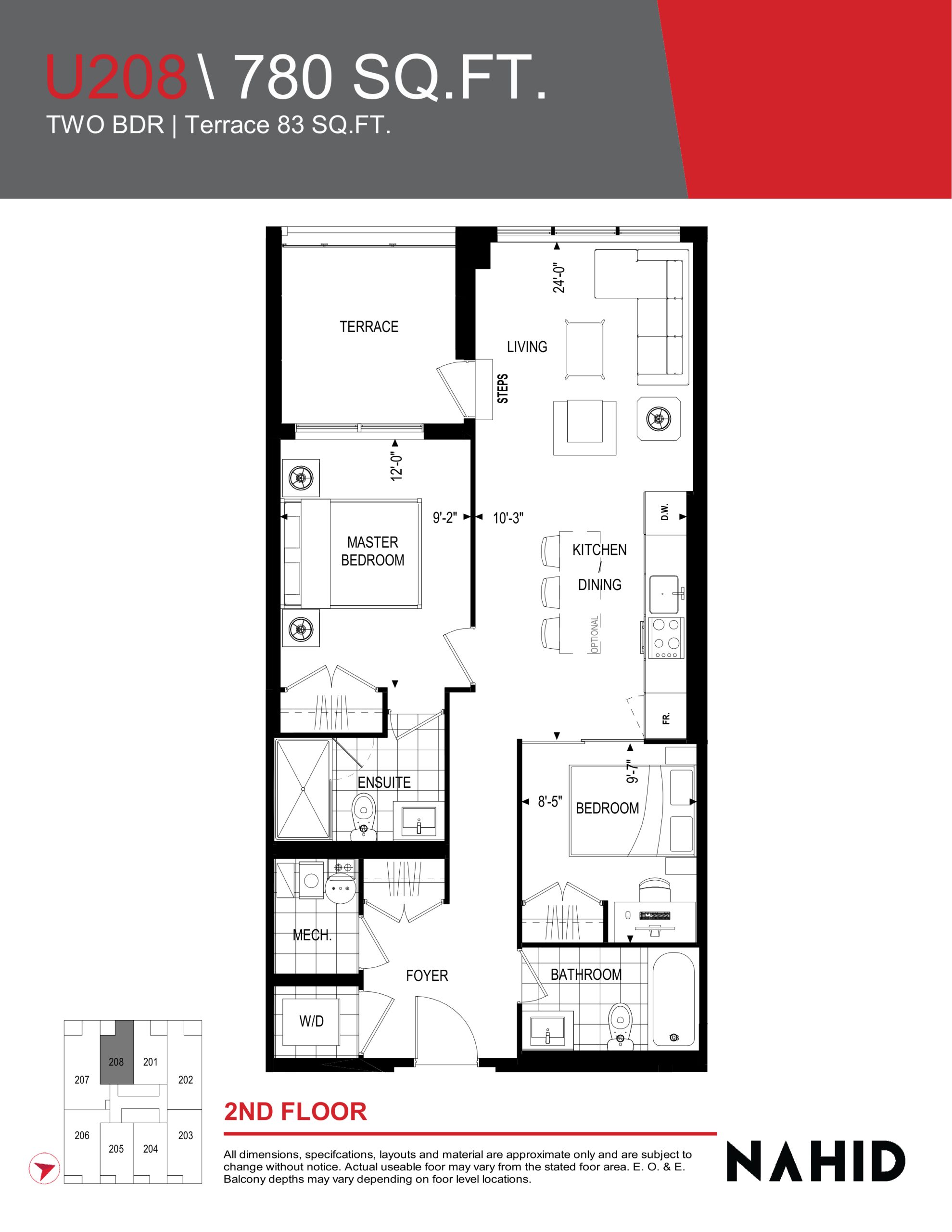 U208 floor plan