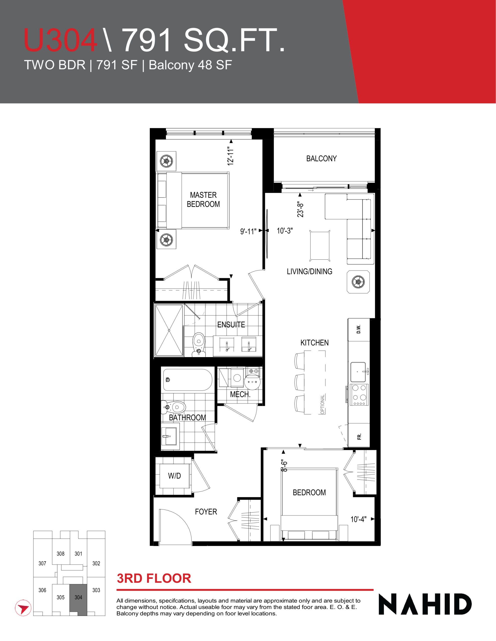 U304 floor plan